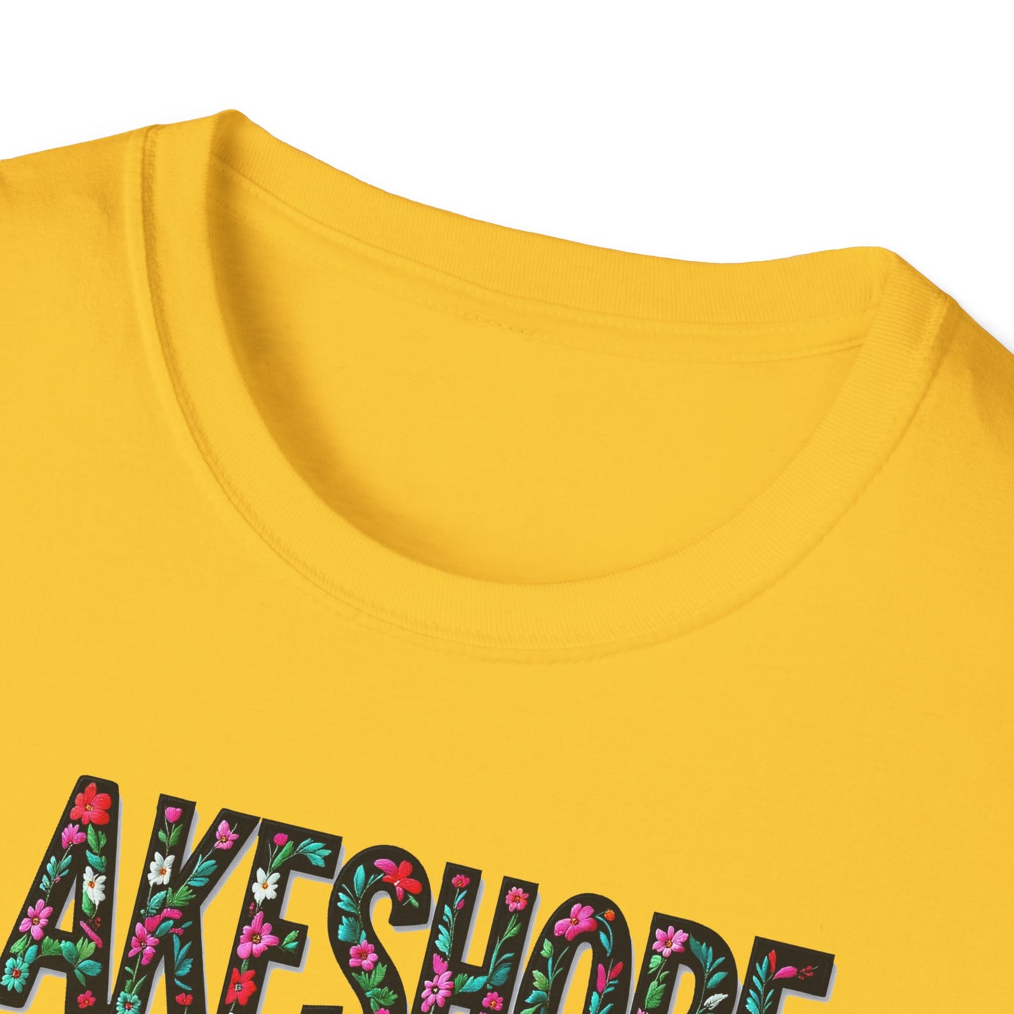 LAKESHORE Local Gal Flower-Heart T-Shirt, 3 Softstyle Graphic Tee, Unisex Casual Wear, Support Local Merch, Gift for Community Lovers, Finkz WINDSOR