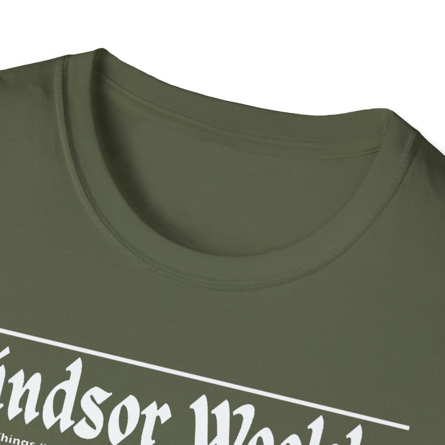 WINDSOR WEEKLY T-Shirt, Softstyle Graphic Tee, Unisex Casual Wear, Support Local Merch, Gift for Community Lovers FINKZ WINDSOR