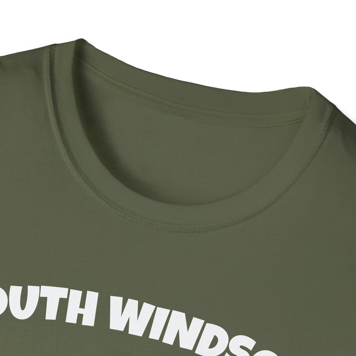 SOUTH WINDSOR T-Shirt, Softstyle Graphic Tee, Unisex Casual Wear, Support Local Merch, Gift for Community Lovers, Finkz Windsor