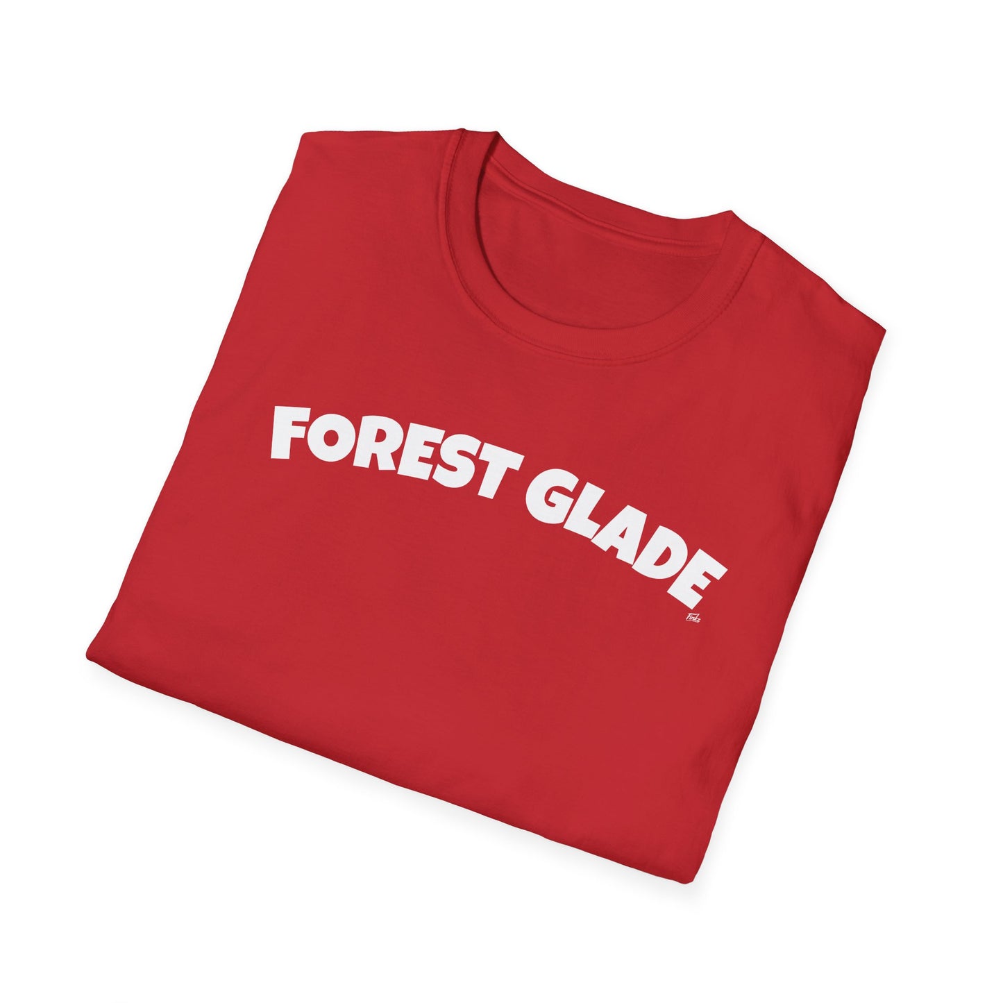 FOREST GLADE T-Shirt, Softstyle Graphic Tee, Unisex Casual Wear, Support Local Merch, Gift for Community Lovers, Finkz Windsor