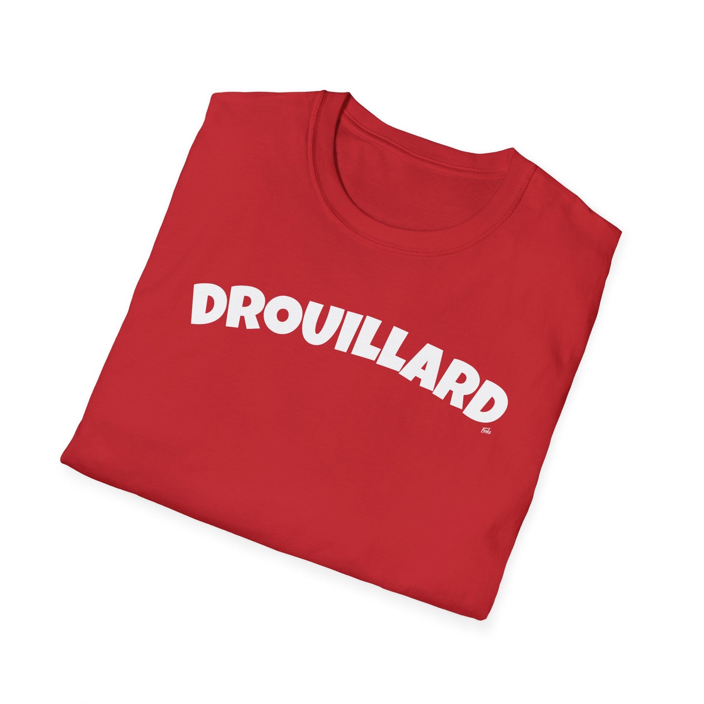 DROUILLARD T-Shirt, Softstyle Graphic Tee, Unisex Casual Wear, Support Local Merch, Gift for Community Lovers, Finkz Windsor