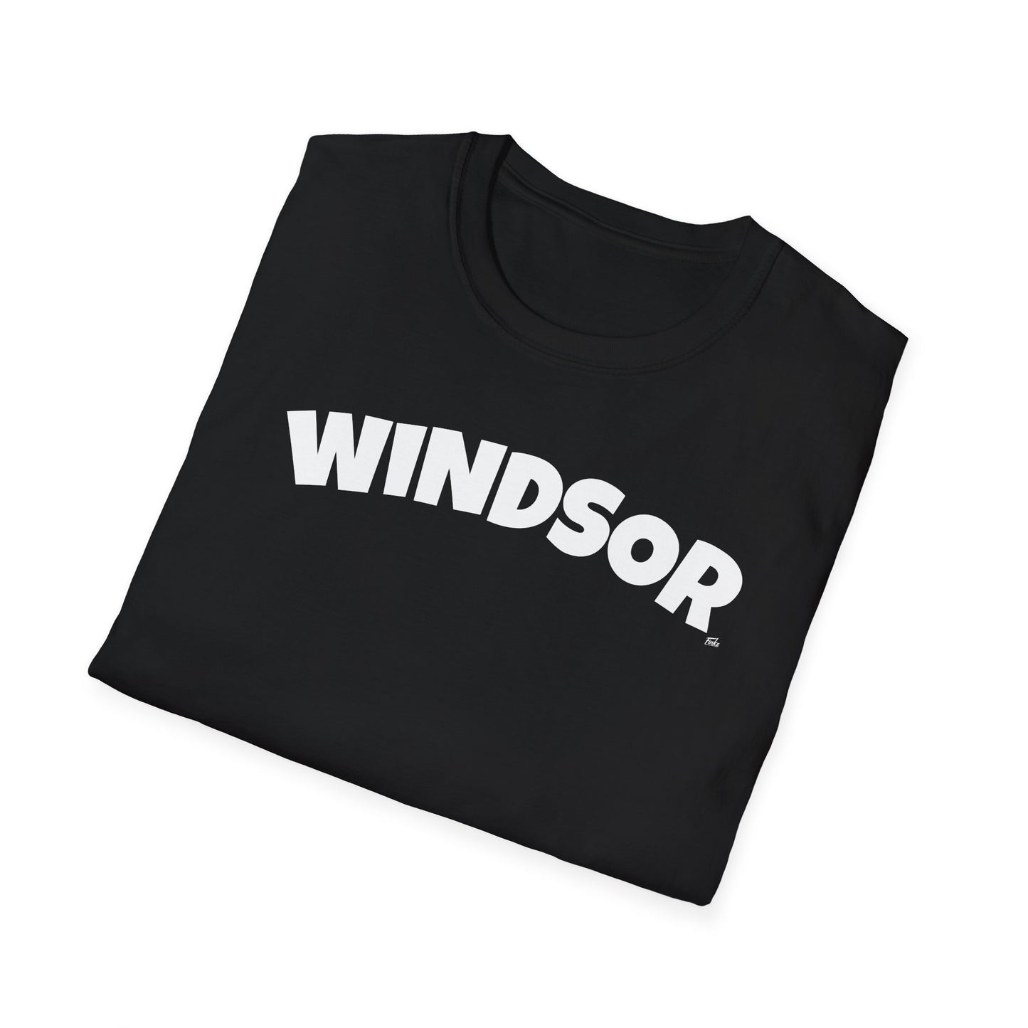 WINDSOR T-Shirt, Softstyle Graphic Tee, Unisex Casual Wear, Support Local Merch, Gift for Community Lovers, Finkz Windsor