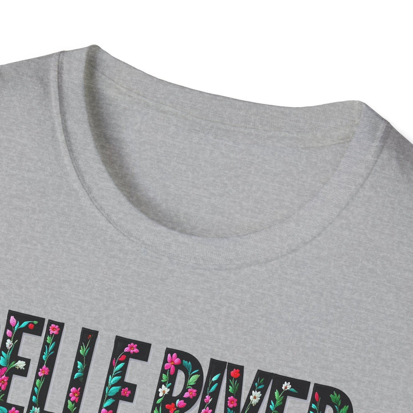 BELLE RIVER Local Gal Flower-Heart T-Shirt, 3 Softstyle Graphic Tee, Unisex Casual Wear, Support Local Merch, Gift for Community Lovers, Finkz WINDSOR