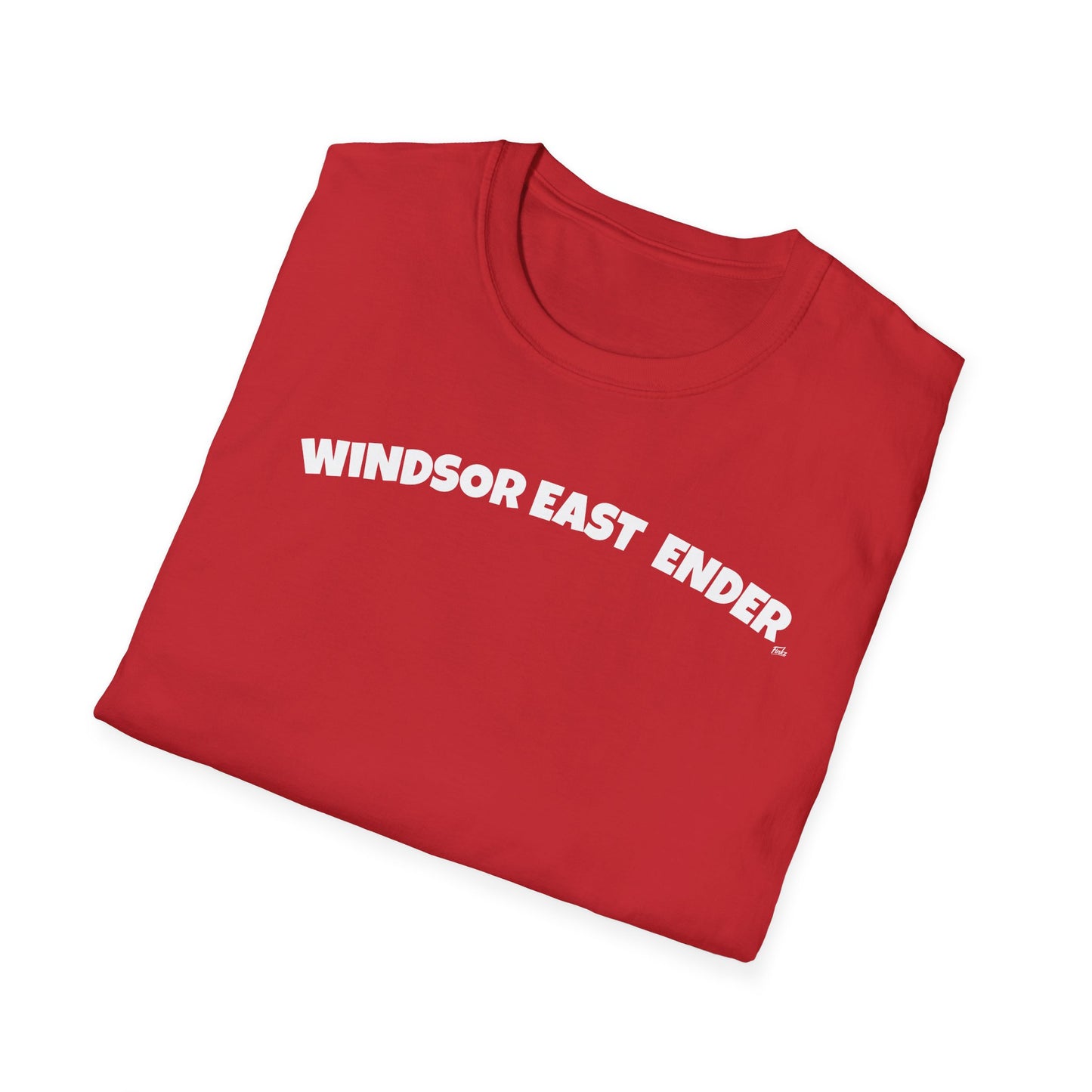 WINDSOR'S EAST ENDER T-Shirt, Softstyle Graphic Tee, Unisex Casual Wear, Support Local Merch, Gift for Community Lovers, Finkz Windsor