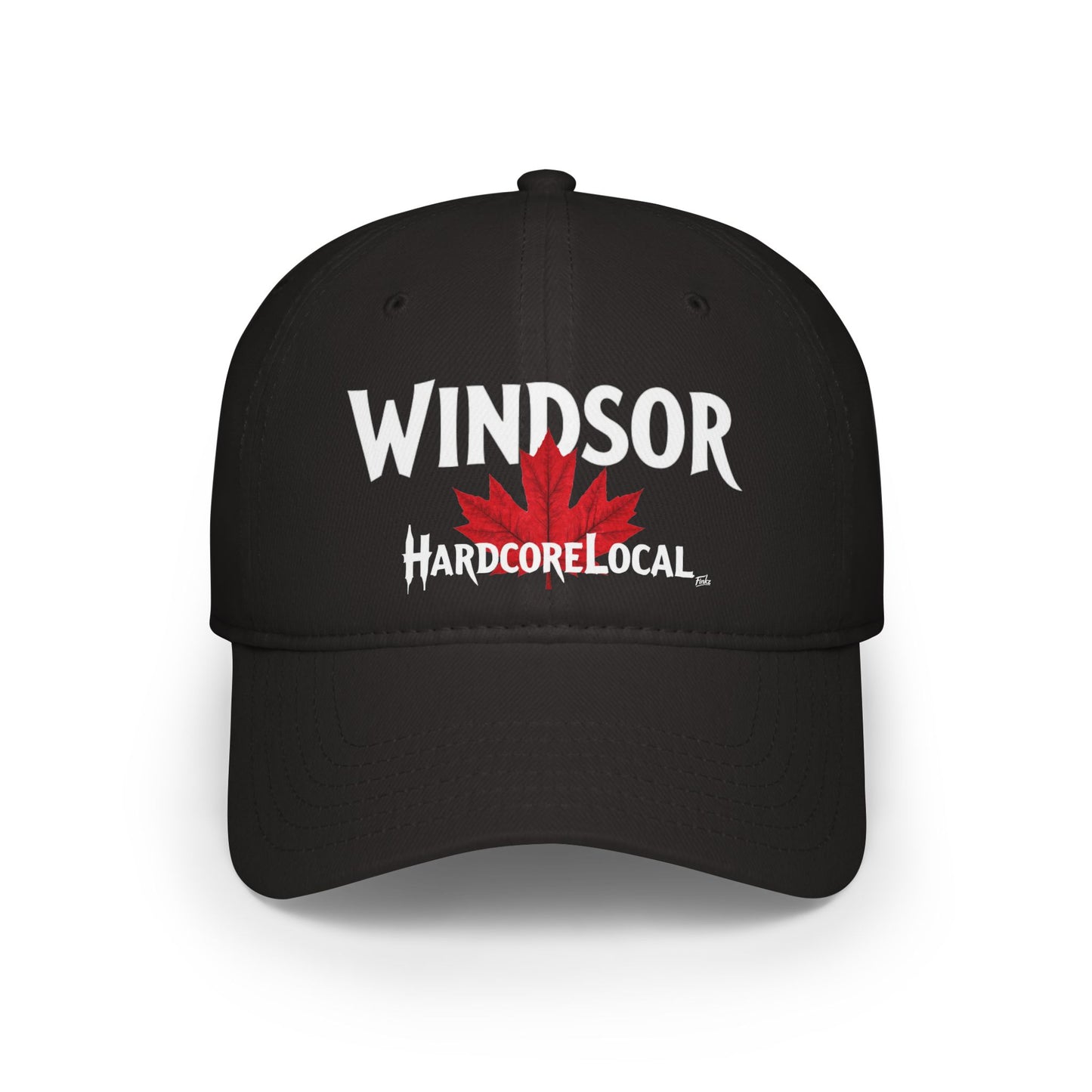 WINDSOR HARDCORE BIG LEAF Low Profile Baseball Cap - Red Hat for Community Lovers FINKZ c01-n00-h01