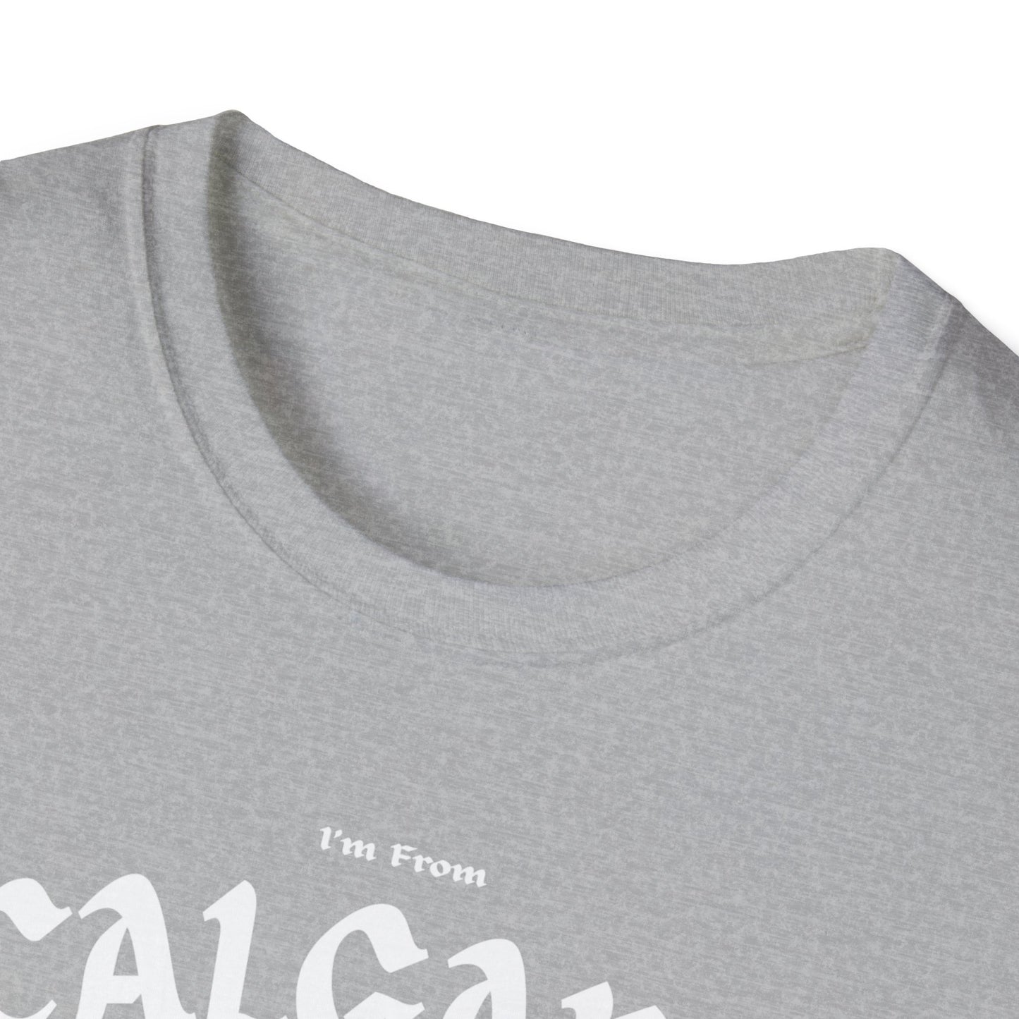 Calgary Underestimate Gal T-Shirt, c011-n00-s001 Softstyle Graphic Tee, Unisex Casual Wear, Support'n Locals Merch, Gift for Community Lovers.
