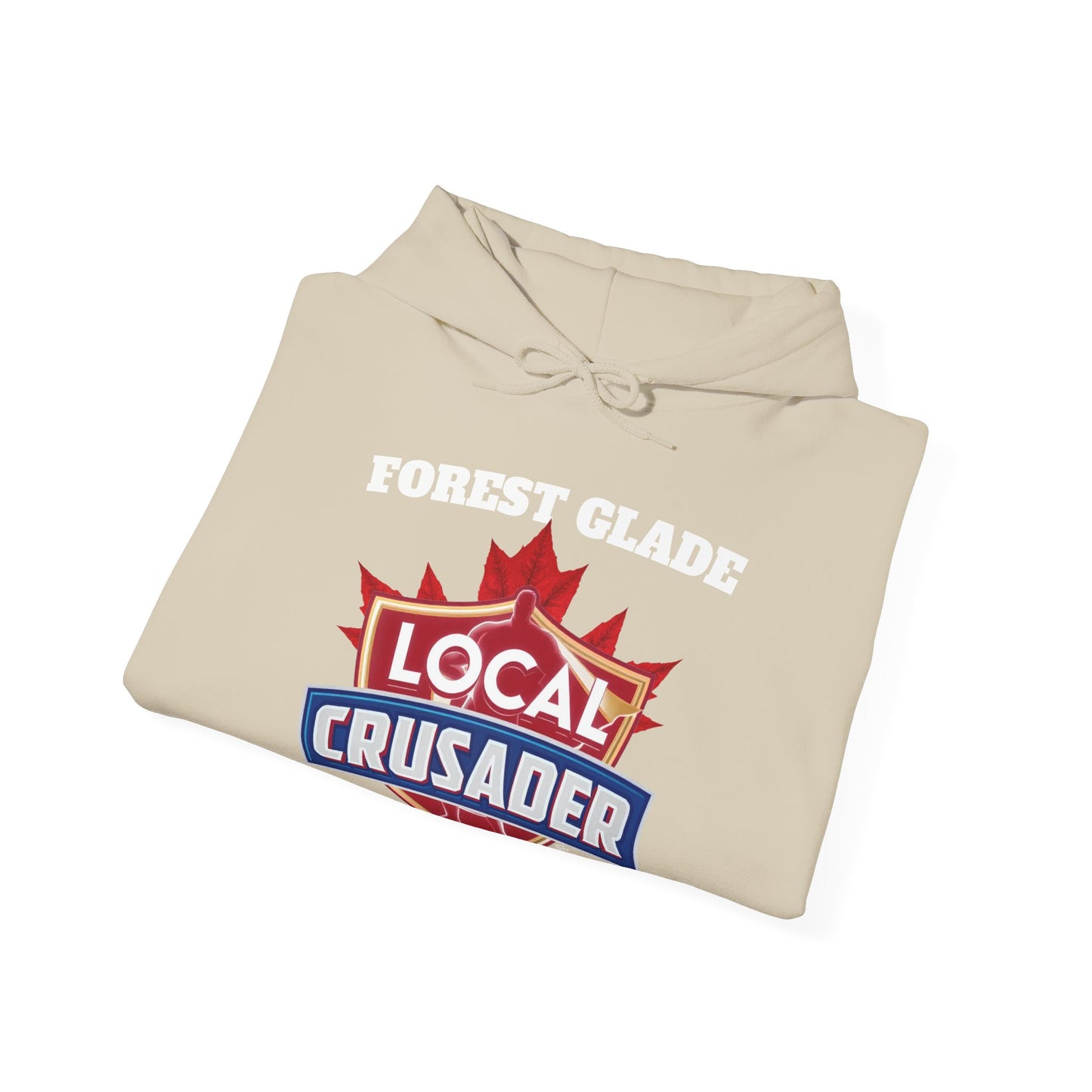 FOREST GLADE Local Crusader Hooded Sweatshirt - Unisex Heavy Blend™ Pullover, Casual Hoodie for Every Day, Gift for Friends, Local Pride Apparel Support Your Community Finkz 49