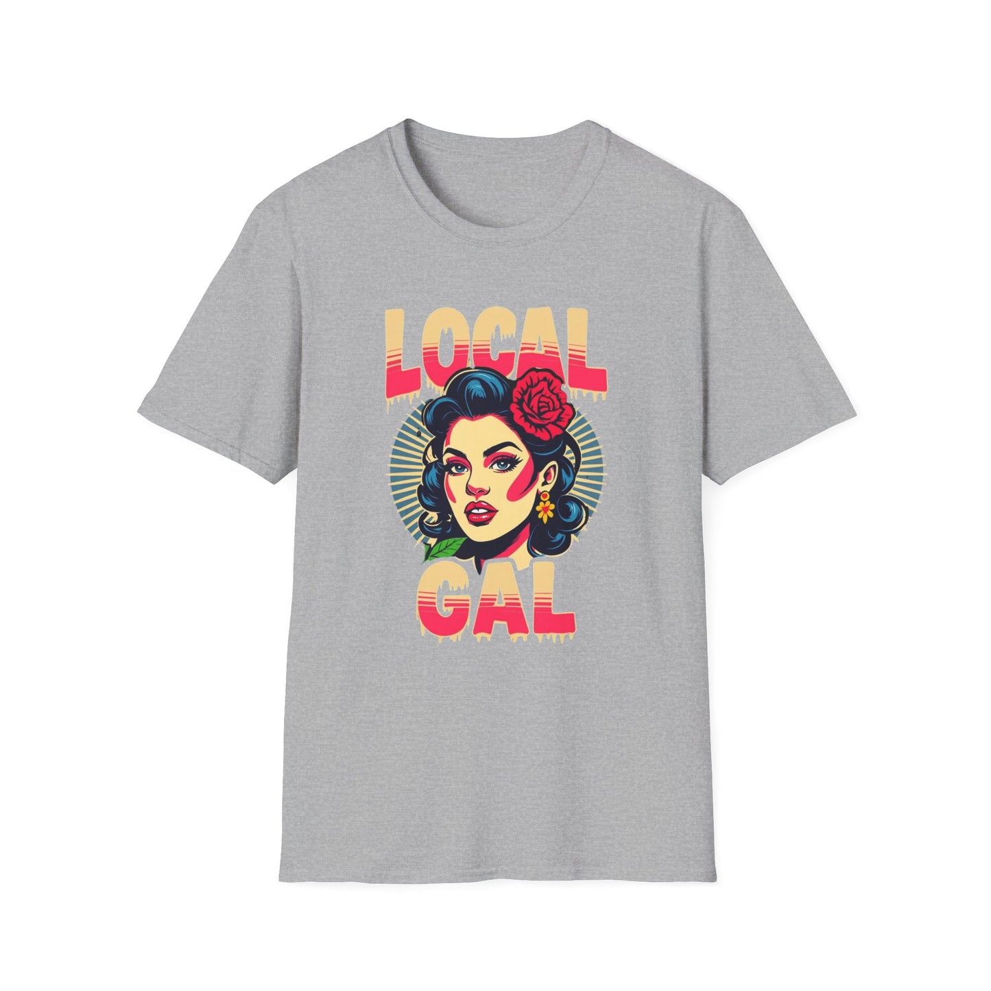 Local Gal Saucey T-Shirt, Softstyle Graphic Tee, Unisex Casual Wear, Support Local Merch, Gift for Community Lovers