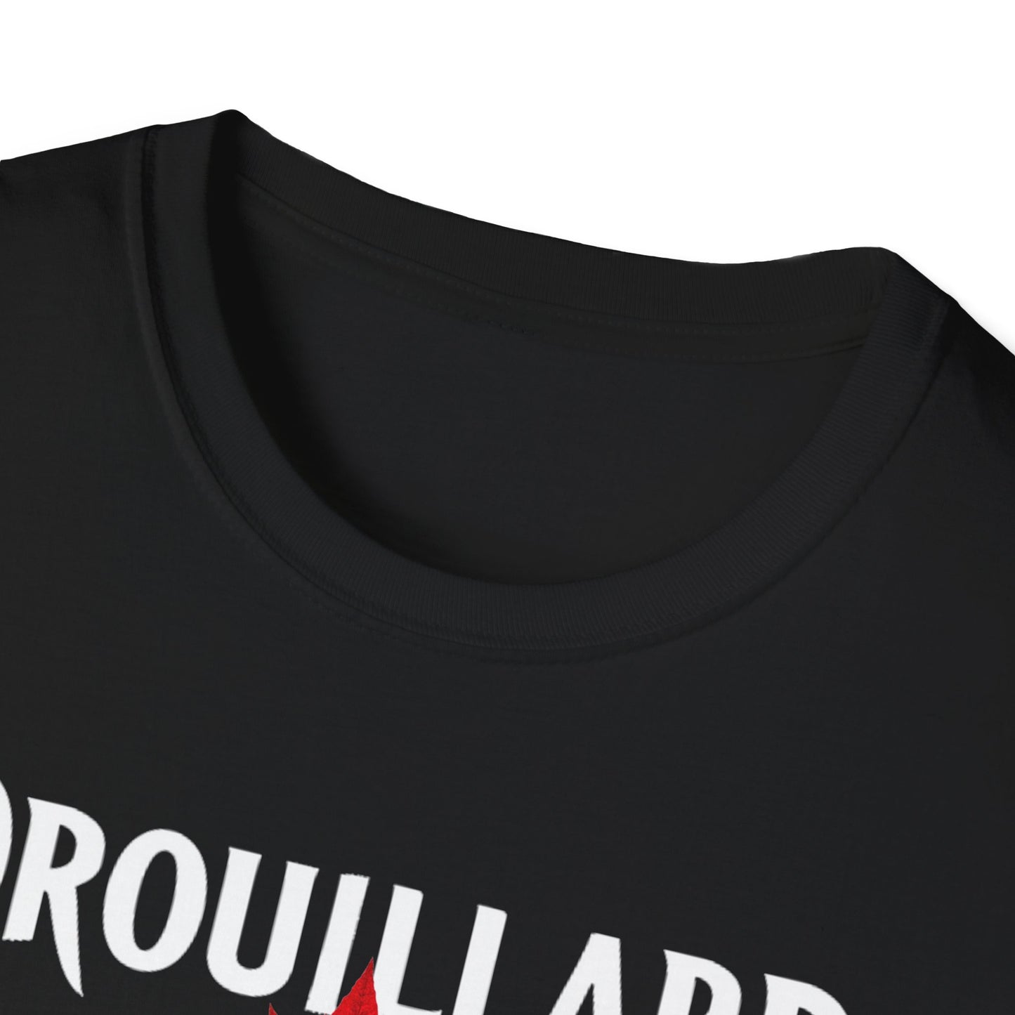 DROUILLARD Hardcore Local, We Support Our Own, Red Leaf 3 T-Shirt, Softstyle Graphic Tee, Unisex Casual Wear, Support Local Merch, Gift for Community Lovers, FINKZ WINDSOR