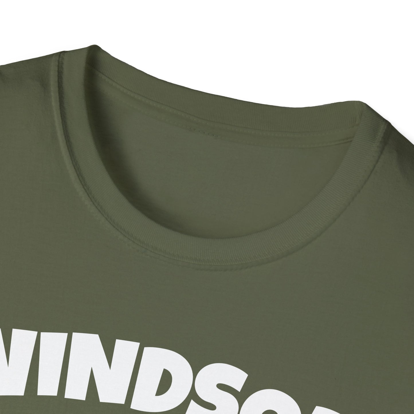 WINDSOR T-Shirt, Softstyle Graphic Tee, Unisex Casual Wear, Support Local Merch, Gift for Community Lovers, Finkz Windsor