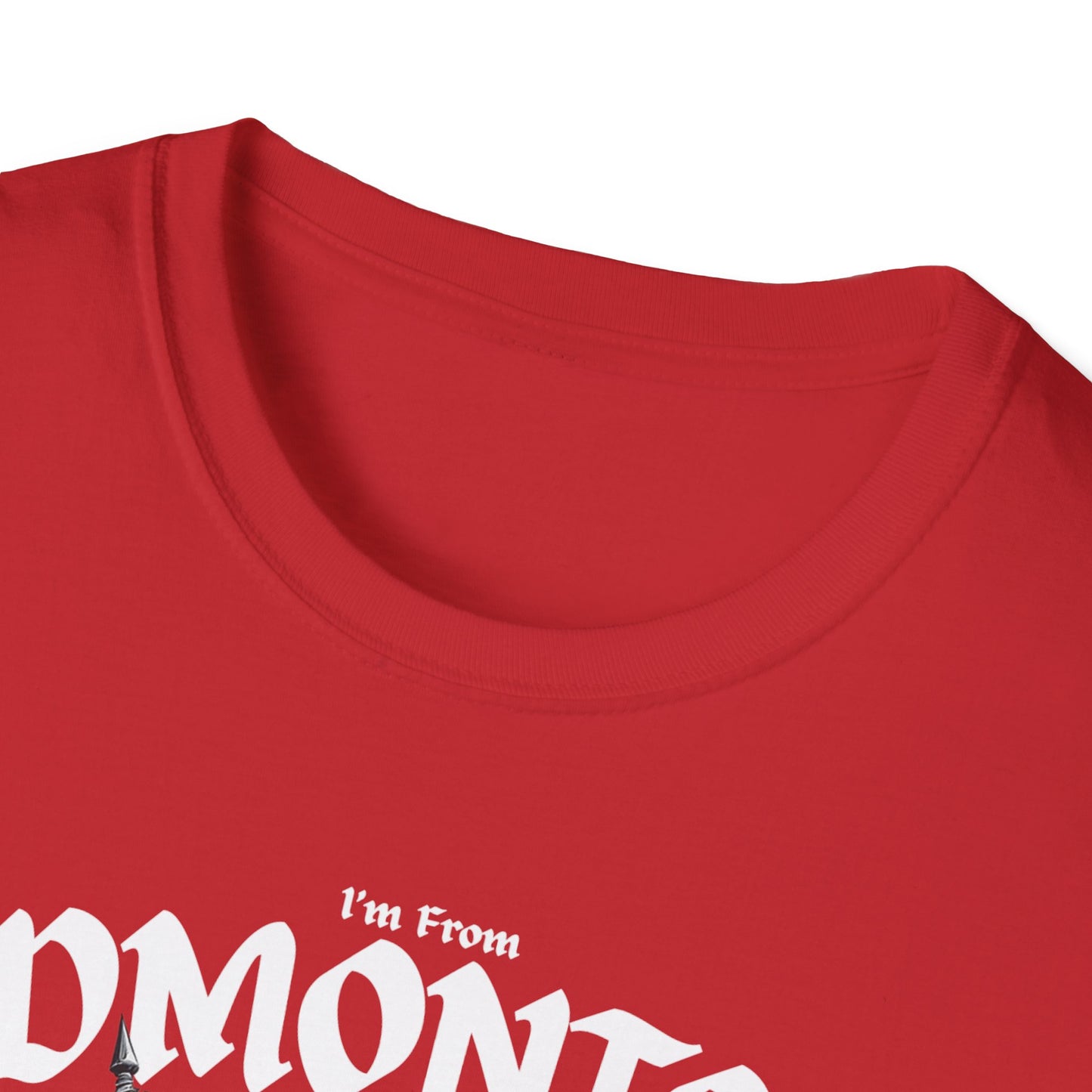 Edmonton Underestimate Guy T-Shirt, c12-n00-s002 Softstyle Graphic Tee, Unisex Casual Wear, Support'n Locals Merch, Gift for Community Lovers.