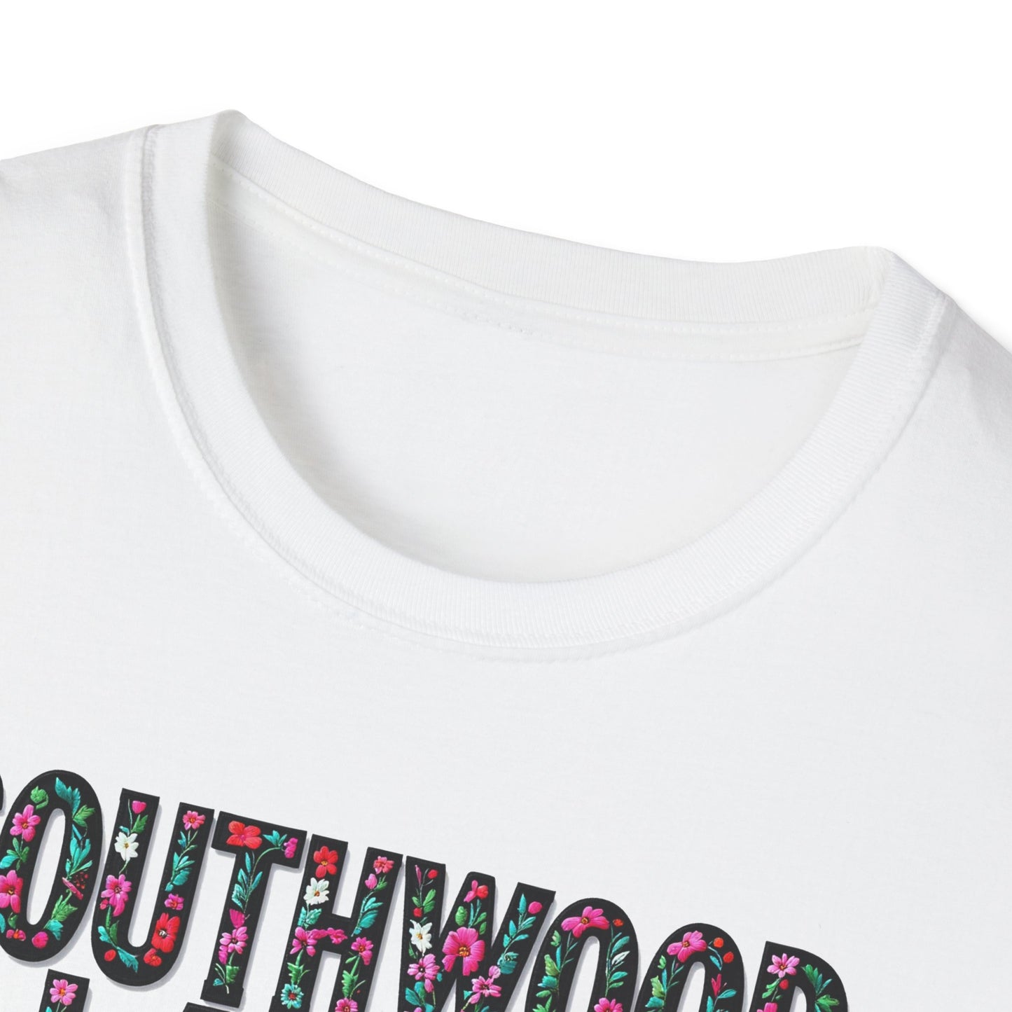 SOUTHWOOD LAKES Local Gal Flower-Heart T-Shirt, 3 Softstyle Graphic Tee, Unisex Casual Wear, Support Local Merch, Gift for Community Lovers, Finkz WINDSOR