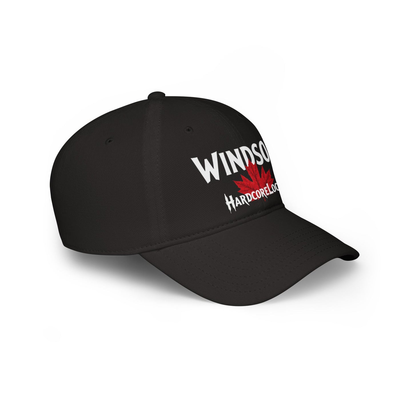 WINDSOR HARDCORE BIG LEAF Low Profile Baseball Cap - Red Hat for Community Lovers FINKZ c01-n00-h01