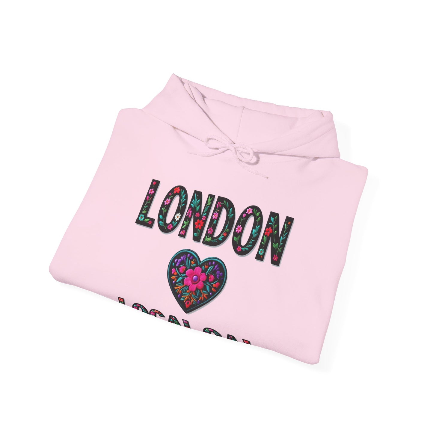 London Local Gal Flower c02-n00-hs005, Hooded Sweatshirt - Unisex Heavy Blend™ Pullover, Casual Hoodie for Every Day, Gift for Friends, Support'n Locals -Local Pride Apparel Support Your Community