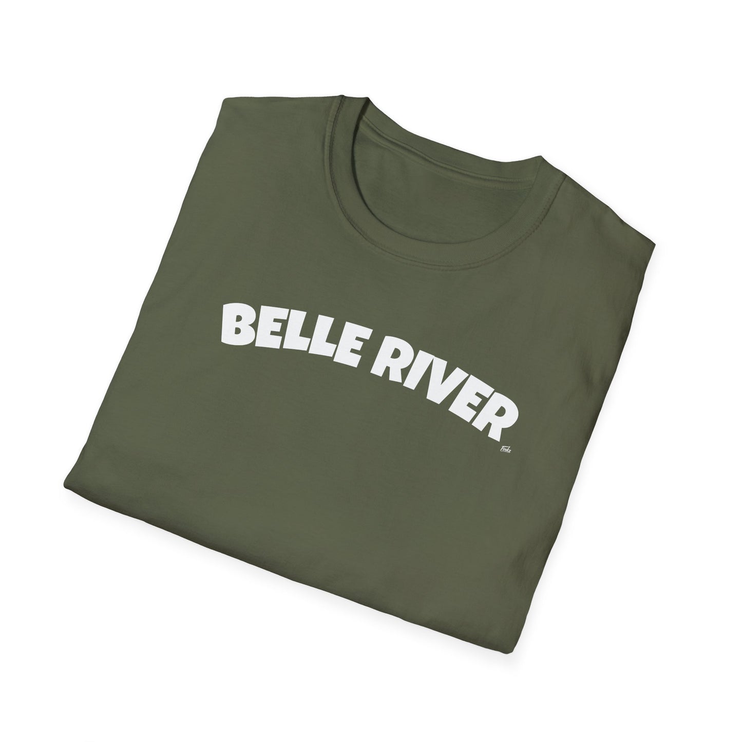 BELLE RIVER T-Shirt, Softstyle Graphic Tee, Unisex Casual Wear, Support Local Merch, Gift for Community Lovers, Finkz Windsor