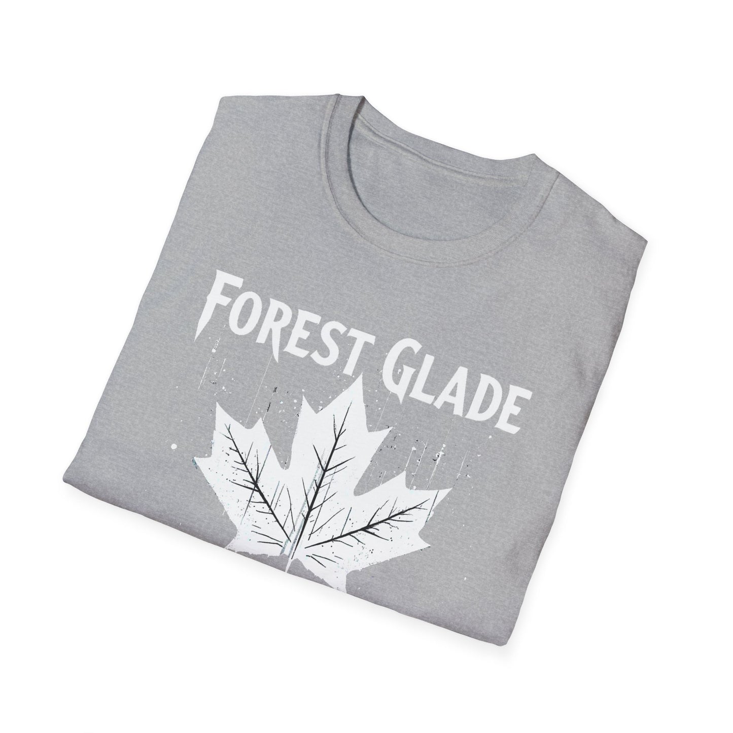 Forest Glade, We Support Our Own 2, Hardcore Local Leaf T-Shirt, Softstyle Graphic Tee, Unisex Casual Wear, Support Local Merch, Gift for Community Lovers