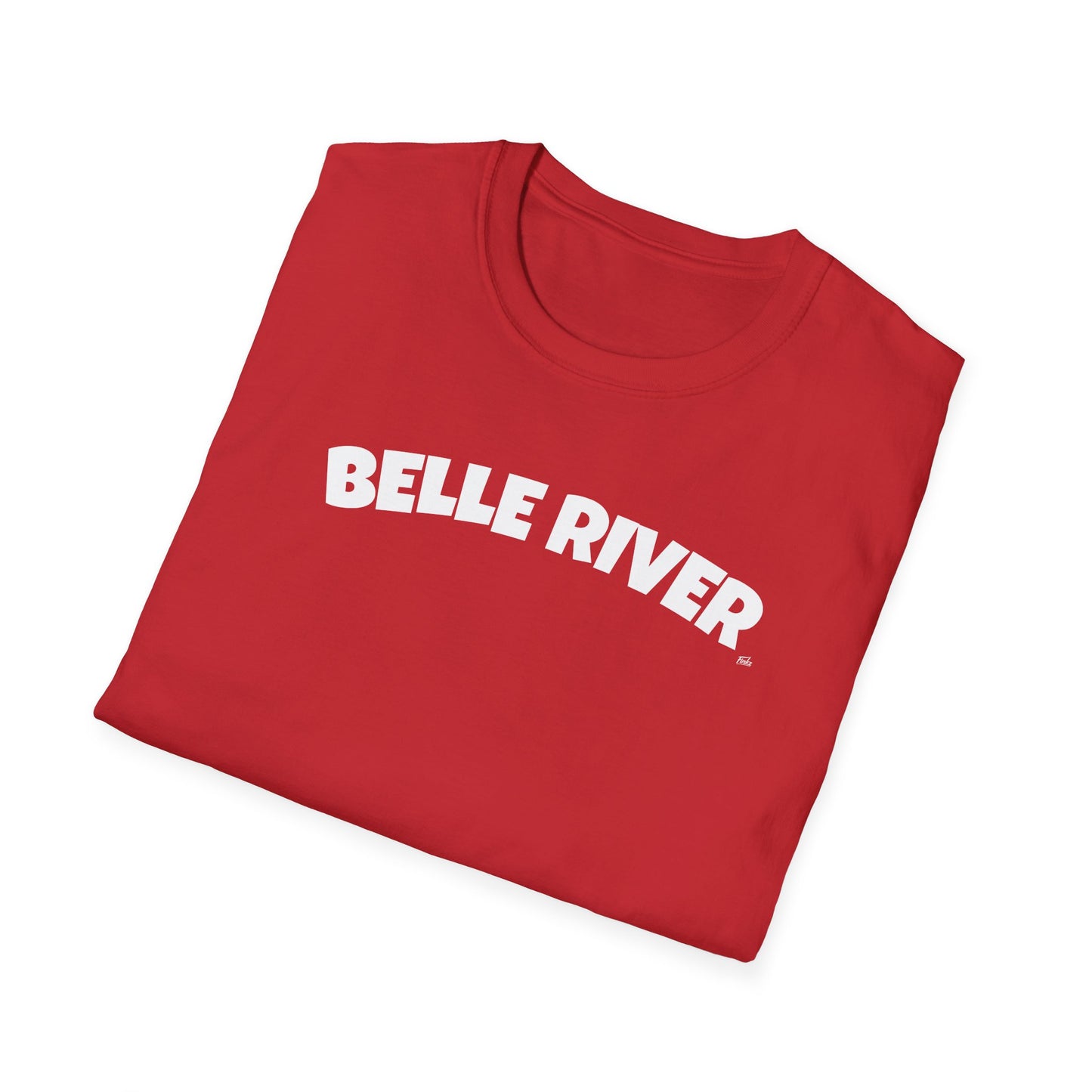 BELLE RIVER T-Shirt, Softstyle Graphic Tee, Unisex Casual Wear, Support Local Merch, Gift for Community Lovers, Finkz Windsor