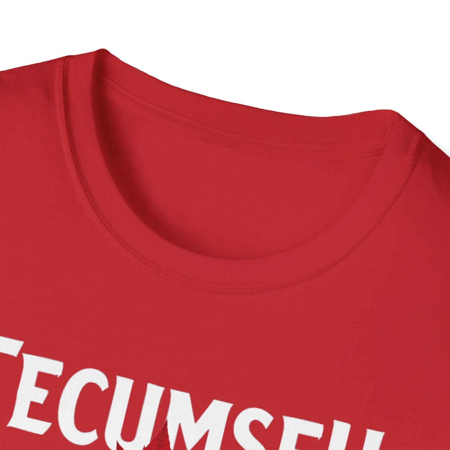 Tecumseh Hardcore Local Red Leaf, We Support Our Own, 1 T-Shirt, Softstyle Graphic Tee, Unisex Casual Wear, Support Local Merch, Gift for Community Lovers