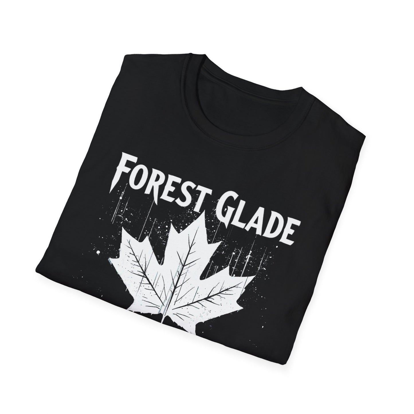 Forest Glade, We Support Our Own 2, Hardcore Local Leaf T-Shirt, Softstyle Graphic Tee, Unisex Casual Wear, Support Local Merch, Gift for Community Lovers