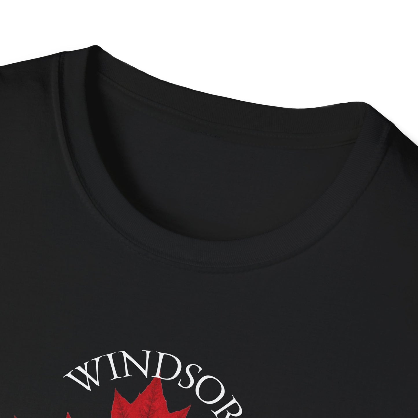 WINDSOR Local Crusader, 1 Leaf, I Support Locals T-Shirt, Softstyle Graphic Tee, Unisex Casual Wear, Support Local Merch, Gift for Community Lovers, Finkz Windsor