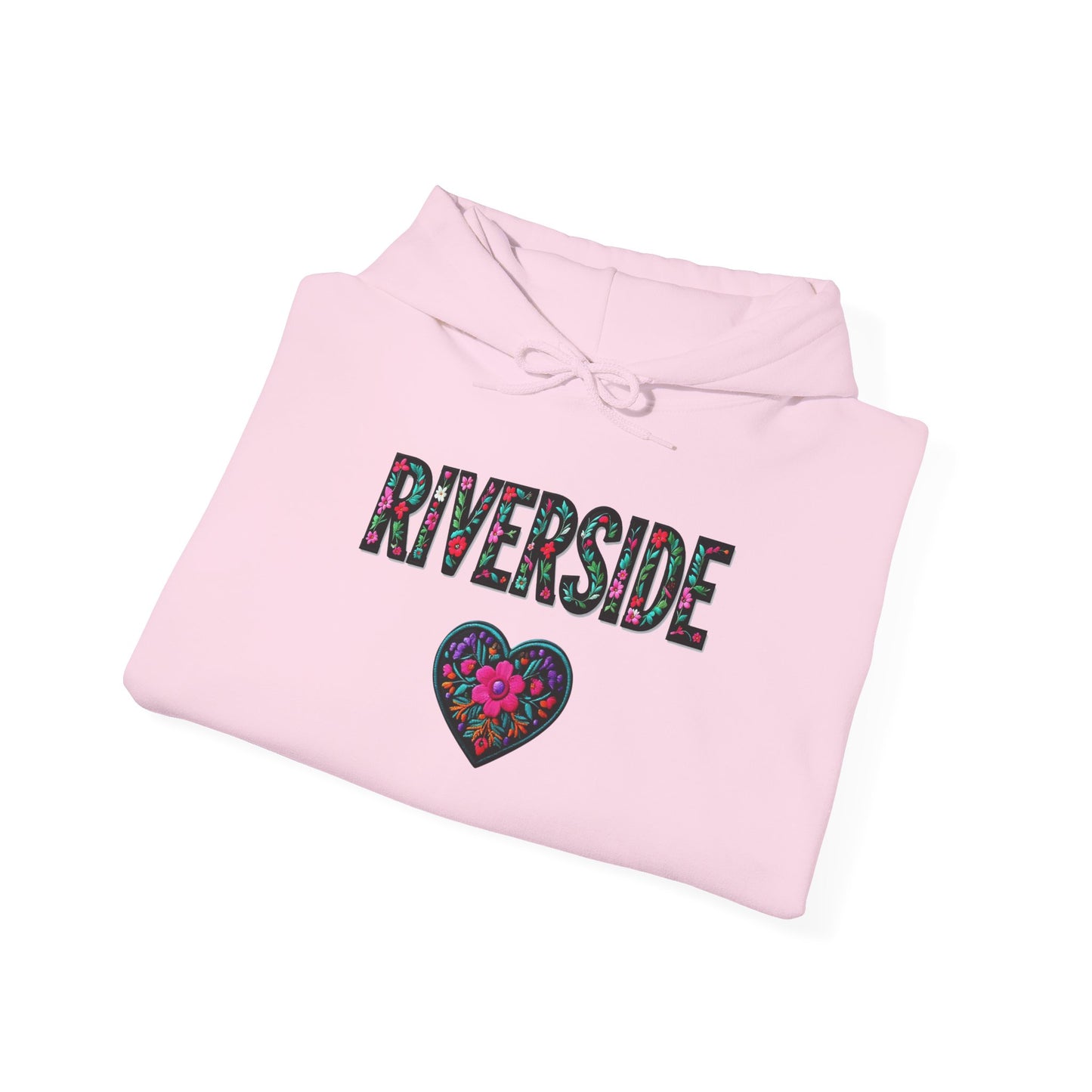 Riverside Local Gal Flower c01-n05-hs005, Hooded Sweatshirt - Unisex Heavy Blend™ Pullover, Casual Hoodie for Every Day, Gift for Friends, Support'n Locals -Local Pride Apparel Support Your Community