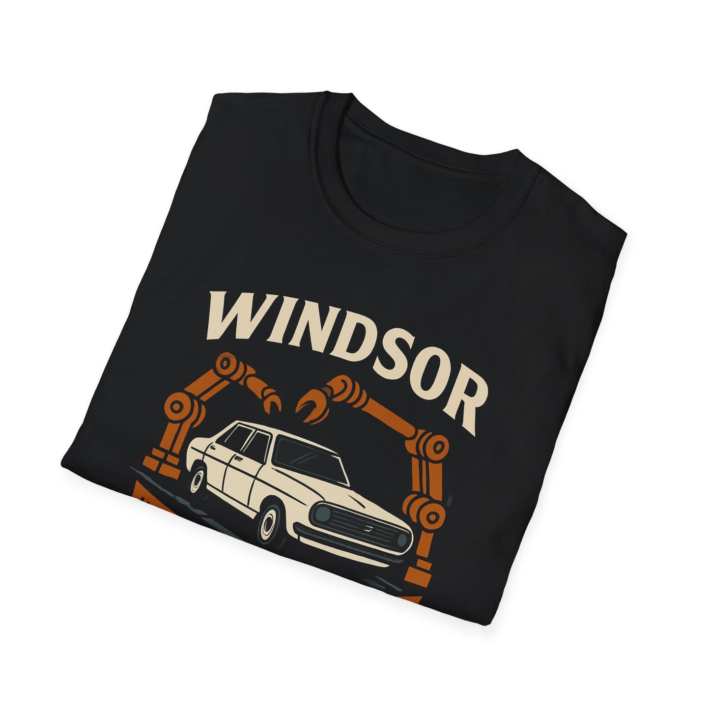Windsor, We Build Em You Drive Em, T-Shirt, Softstyle Graphic Tee, Unisex Casual Wear, Support Local Merch, Gift for Community Lovers, Finkz
