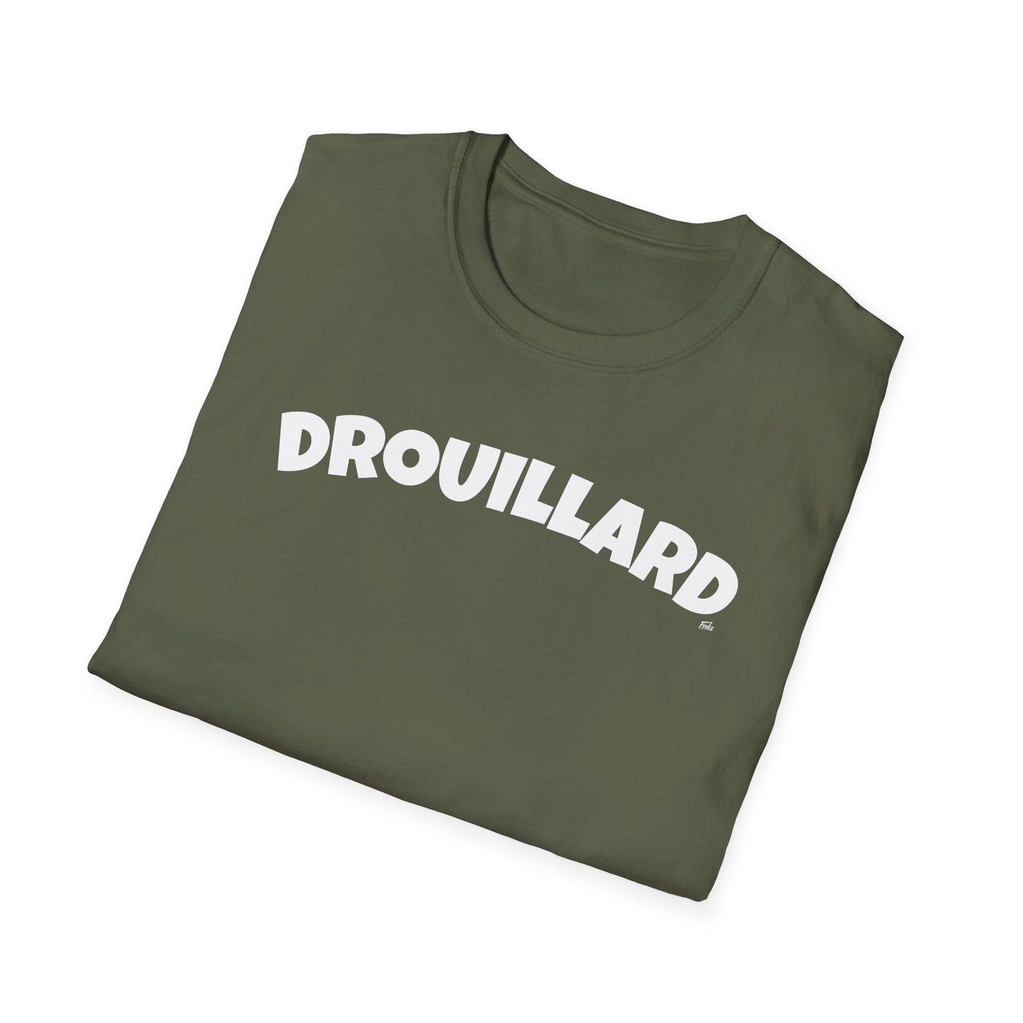 DROUILLARD T-Shirt, Softstyle Graphic Tee, Unisex Casual Wear, Support Local Merch, Gift for Community Lovers, Finkz Windsor