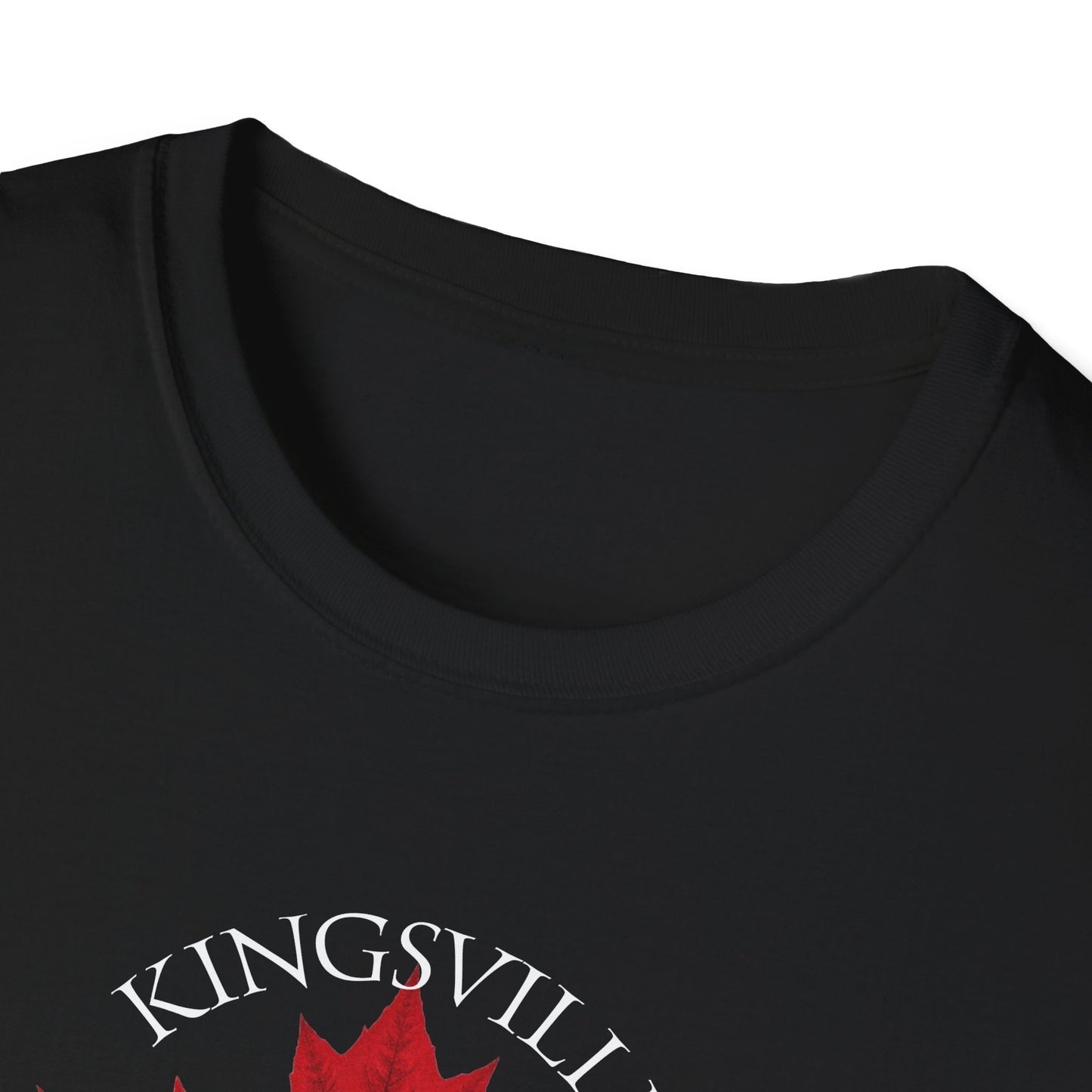 KINGSVILLE Local Crusader, 1 Leaf, I Support Locals T-Shirt, Softstyle Graphic Tee, Unisex Casual Wear, Support Local Merch, Gift for Community Lovers, Finkz Windsor