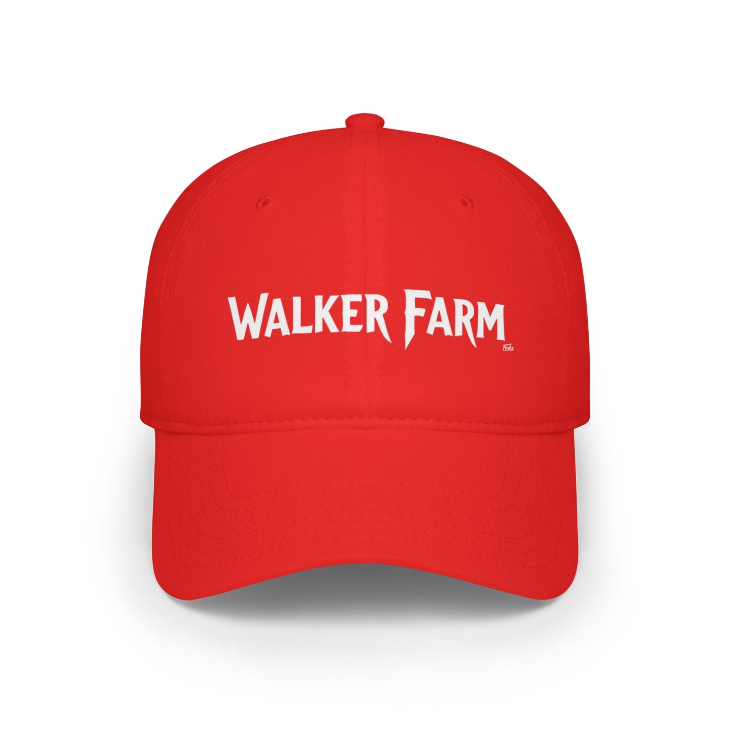 WALKER FARM Low Profile Baseball Cap - Red Hat for Community Lovers FINKZ WINDSOR