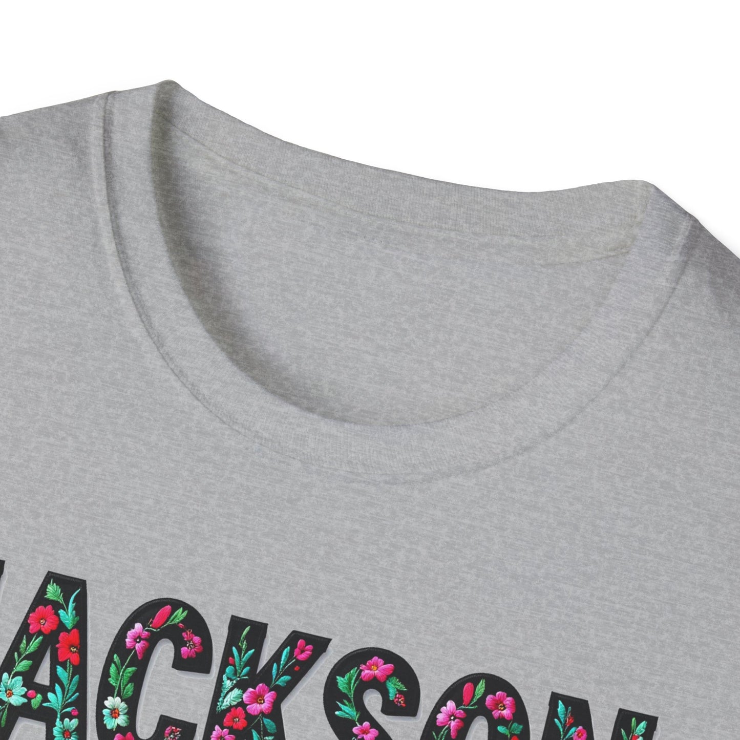 Jackson Park Windsor Flower T-Shirt, Softstyle Graphic Tee, Unisex Casual Wear, Support Local Merch, Gift for Community Lovers