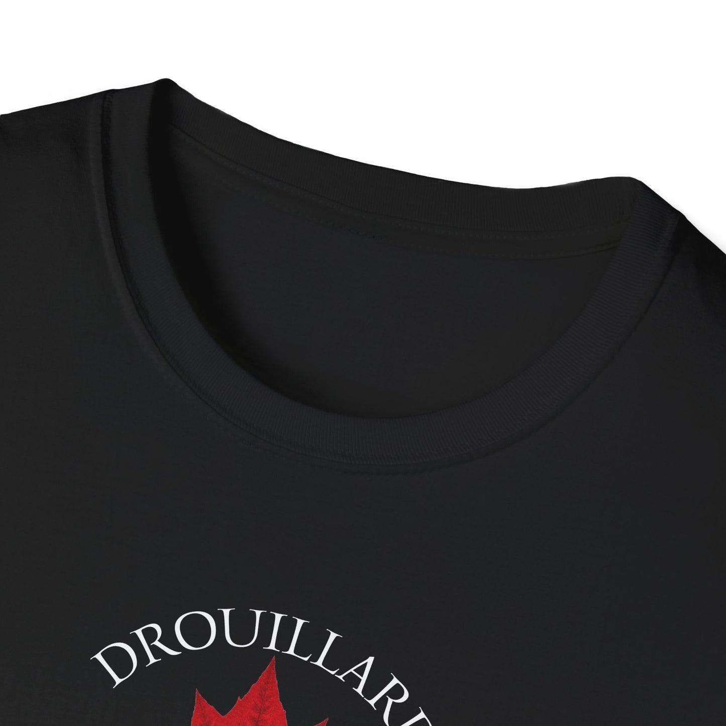 DROUILLARD Local Crusader, 1 Leaf, I Support Locals T-Shirt, Softstyle Graphic Tee, Unisex Casual Wear, Support Local Merch, Gift for Community Lovers, Finkz Windsor