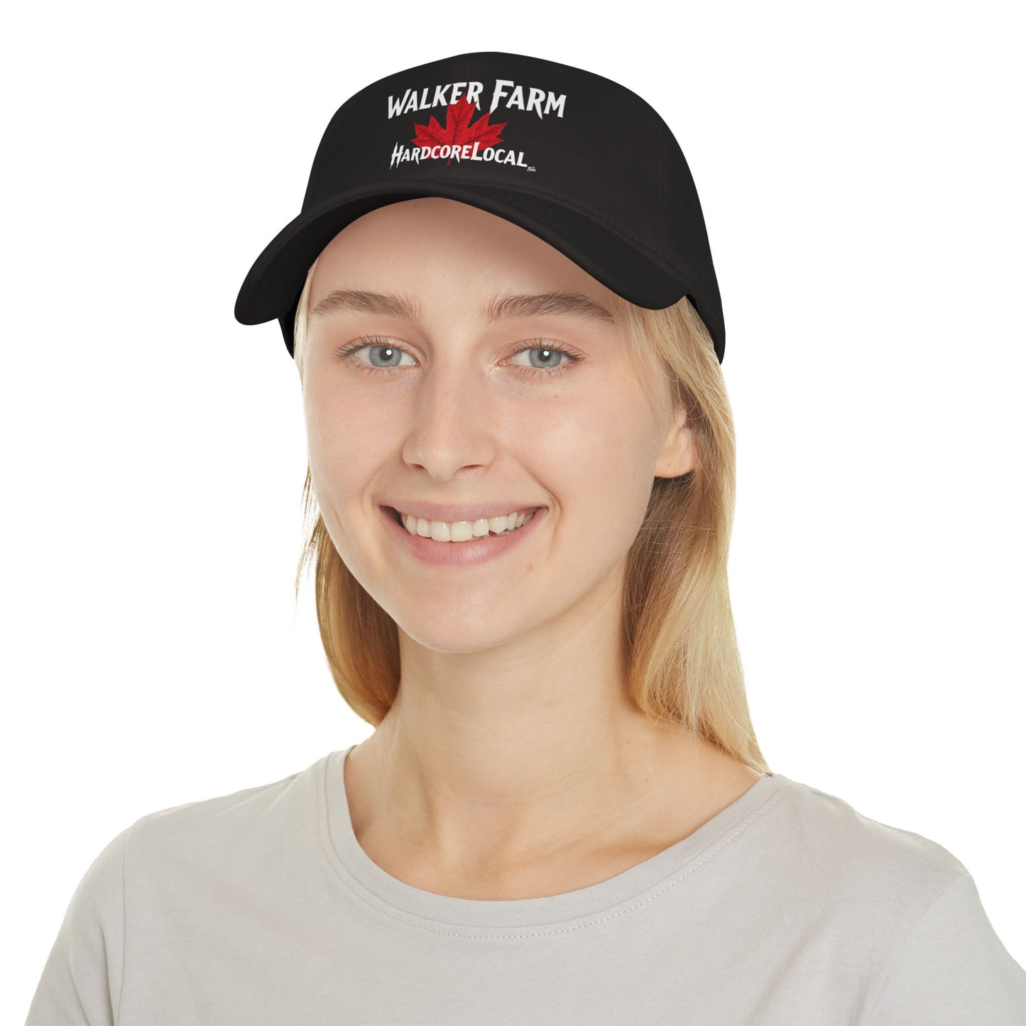 WALKER FARM HARDCORE BIG LEAF Low Profile Baseball Cap - Red Hat for Community Lovers FINKZ WINDSOR