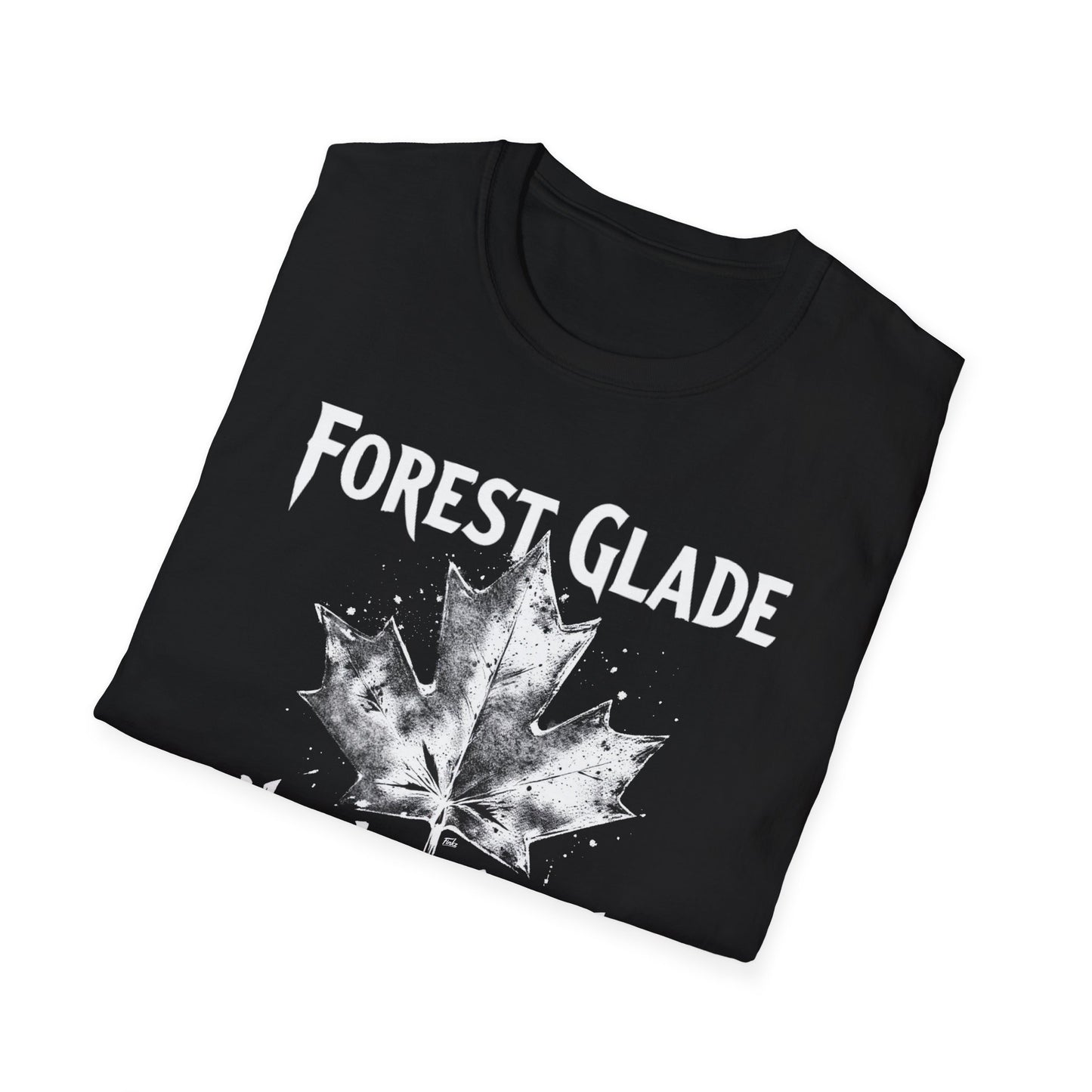 FOREST GLADE, Rep'n My Hood, Hardcore Local Cool Leaf T-Shirt, Softstyle Graphic Tee, Unisex Casual Wear, Support Local Merch, Gift for Community Lovers, Finkz WINDSOR