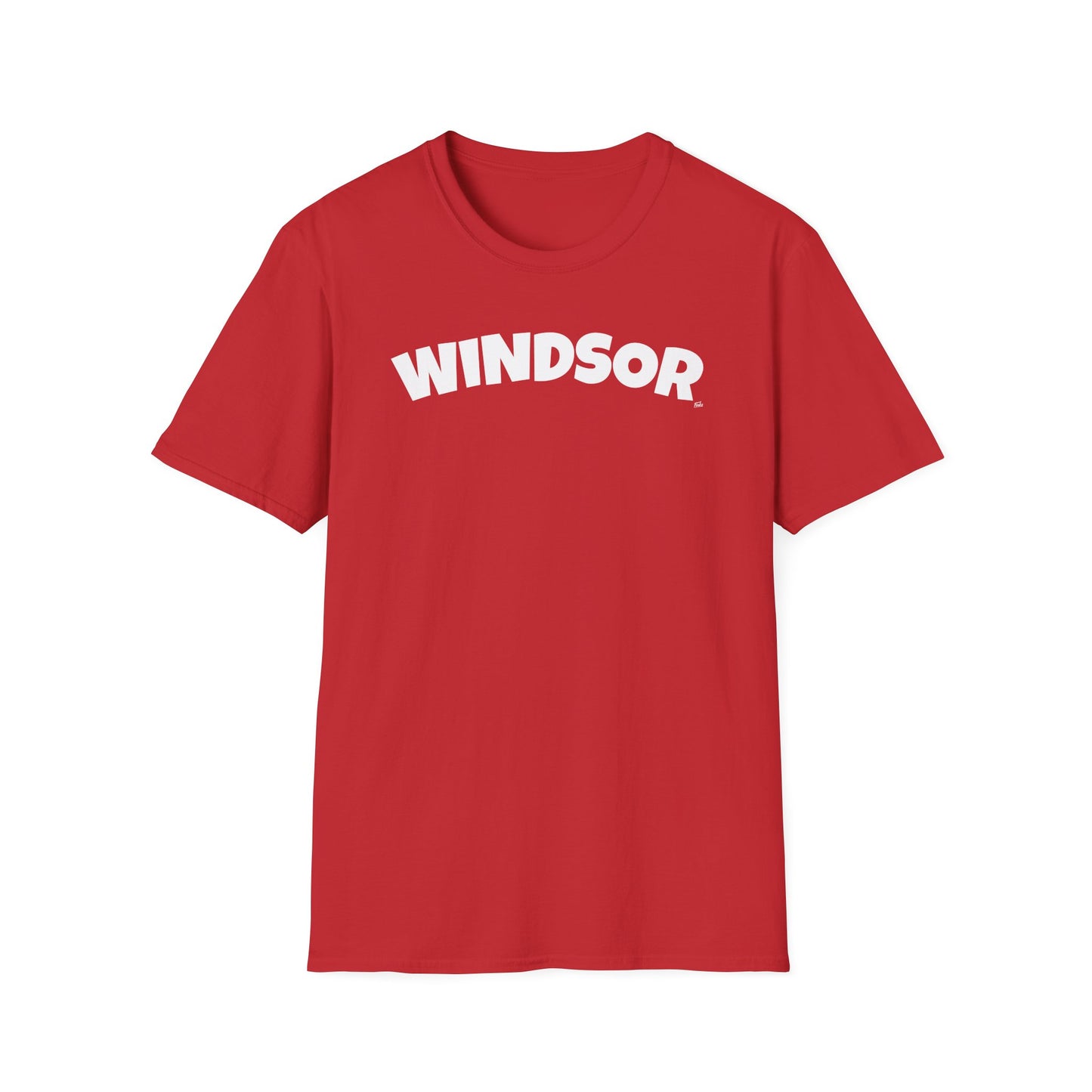 WINDSOR T-Shirt, Softstyle Graphic Tee, Unisex Casual Wear, Support Local Merch, Gift for Community Lovers, Finkz Windsor