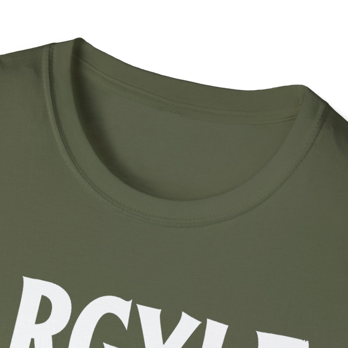 Argyle Hardcore Rep'n White Leaf T-Shirt, c02-n01-s007 Softstyle Graphic Tee, Unisex Casual Wear, Support'n Locals Merch, Gift for Community Lovers.