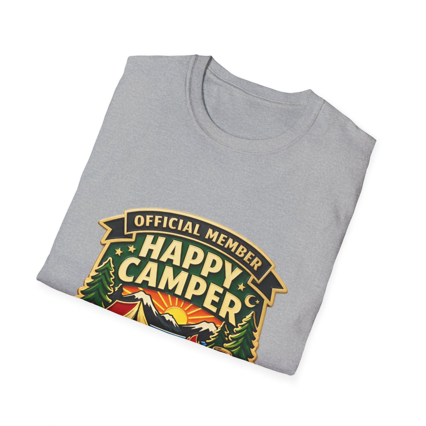 Happy Camper Crew T-Shirt, Softstyle, Unisex - HappyCamperCrew.com