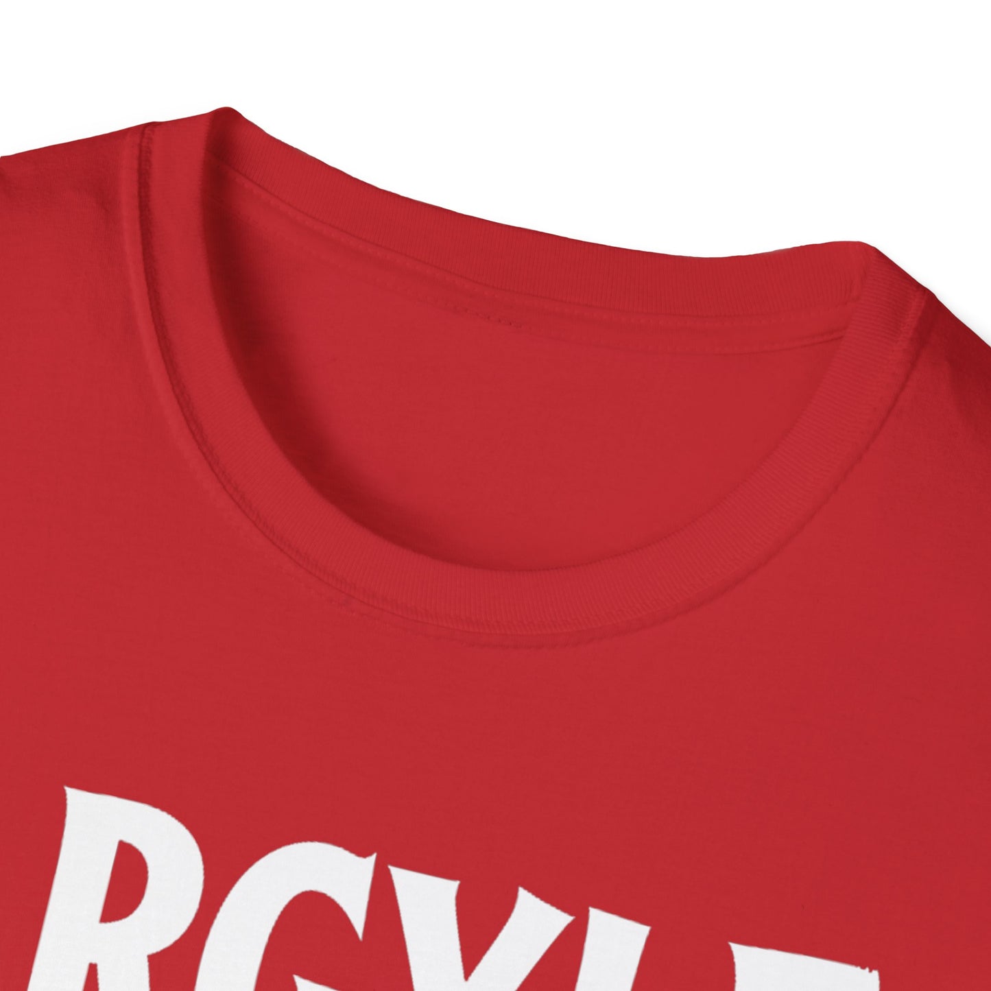Argyle Hardcore Rep'n White Leaf T-Shirt, c02-n01-s007 Softstyle Graphic Tee, Unisex Casual Wear, Support'n Locals Merch, Gift for Community Lovers.