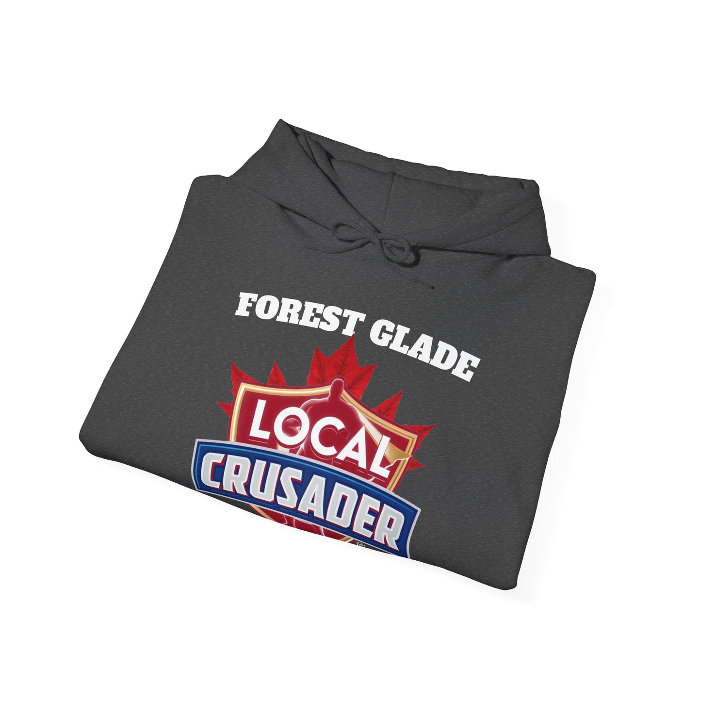 FOREST GLADE Local Crusader Hooded Sweatshirt - Unisex Heavy Blend™ Pullover, Casual Hoodie for Every Day, Gift for Friends, Local Pride Apparel Support Your Community Finkz 49
