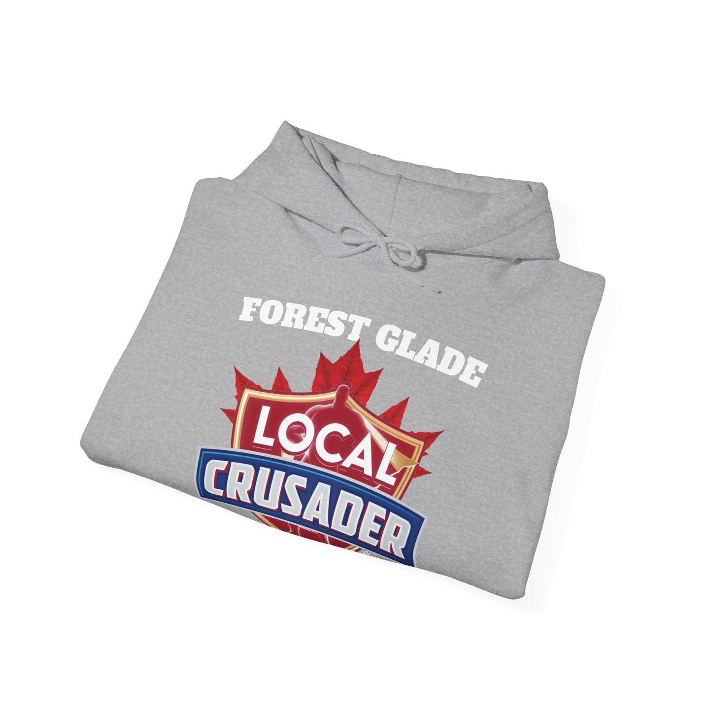 FOREST GLADE Local Crusader Hooded Sweatshirt - Unisex Heavy Blend™ Pullover, Casual Hoodie for Every Day, Gift for Friends, Local Pride Apparel Support Your Community Finkz 49
