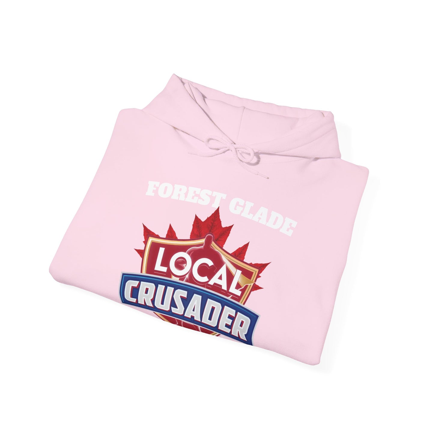 FOREST GLADE Local Crusader Hooded Sweatshirt - Unisex Heavy Blend™ Pullover, Casual Hoodie for Every Day, Gift for Friends, Local Pride Apparel Support Your Community Finkz 49