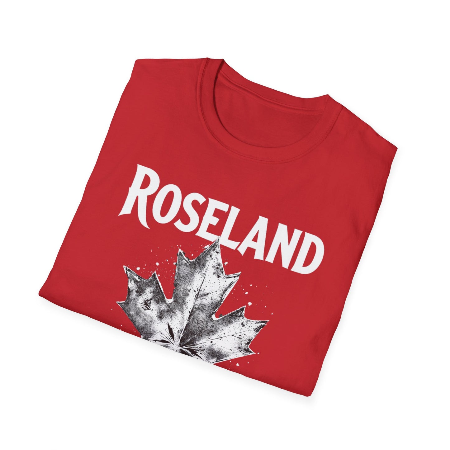 ROSELAND, Rep'n My Hood, Hardcore Local Cool Leaf T-Shirt, Softstyle Graphic Tee, Unisex Casual Wear, Support Local Merch, Gift for Community Lovers, Finkz WINDSOR