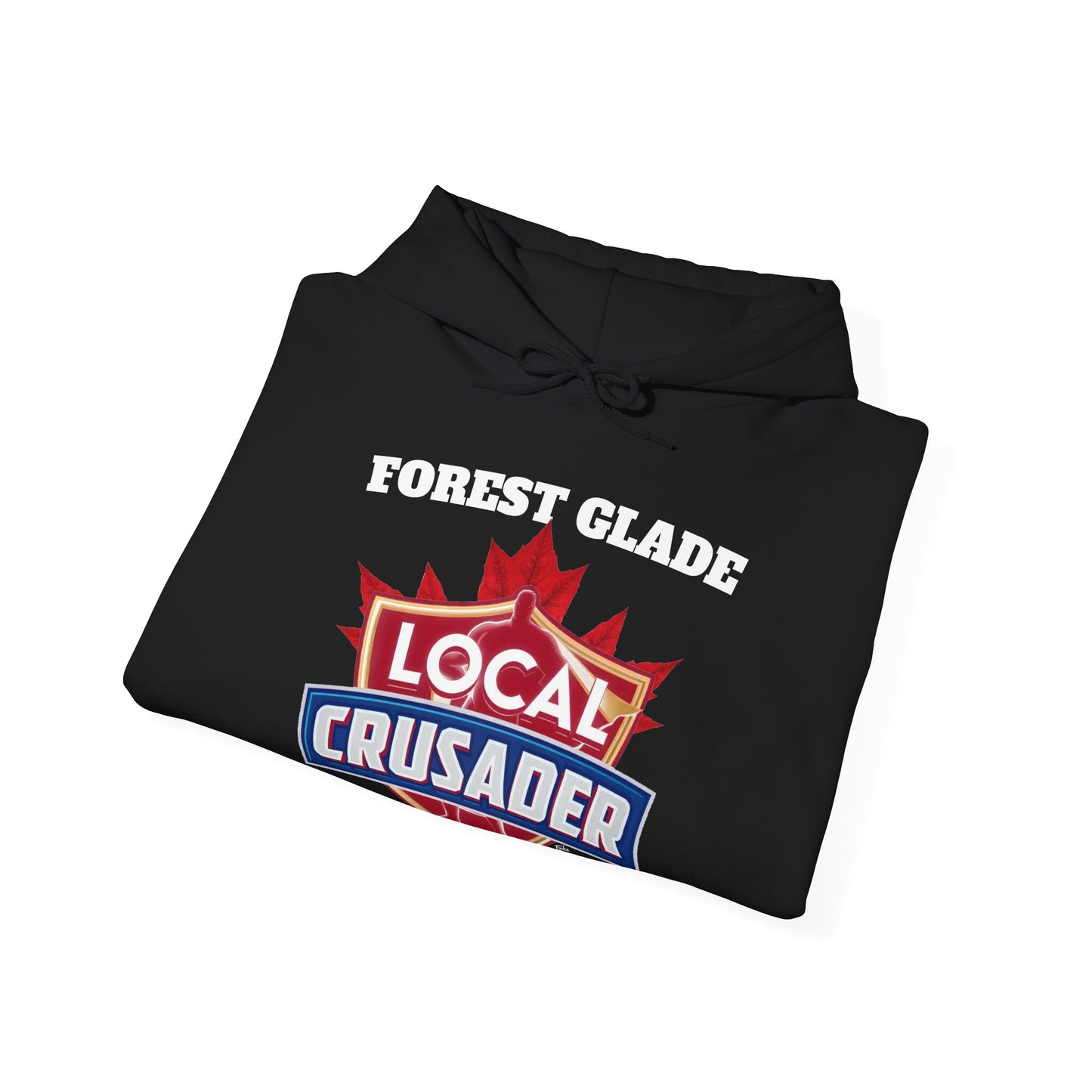 FOREST GLADE Local Crusader Hooded Sweatshirt - Unisex Heavy Blend™ Pullover, Casual Hoodie for Every Day, Gift for Friends, Local Pride Apparel Support Your Community Finkz 49