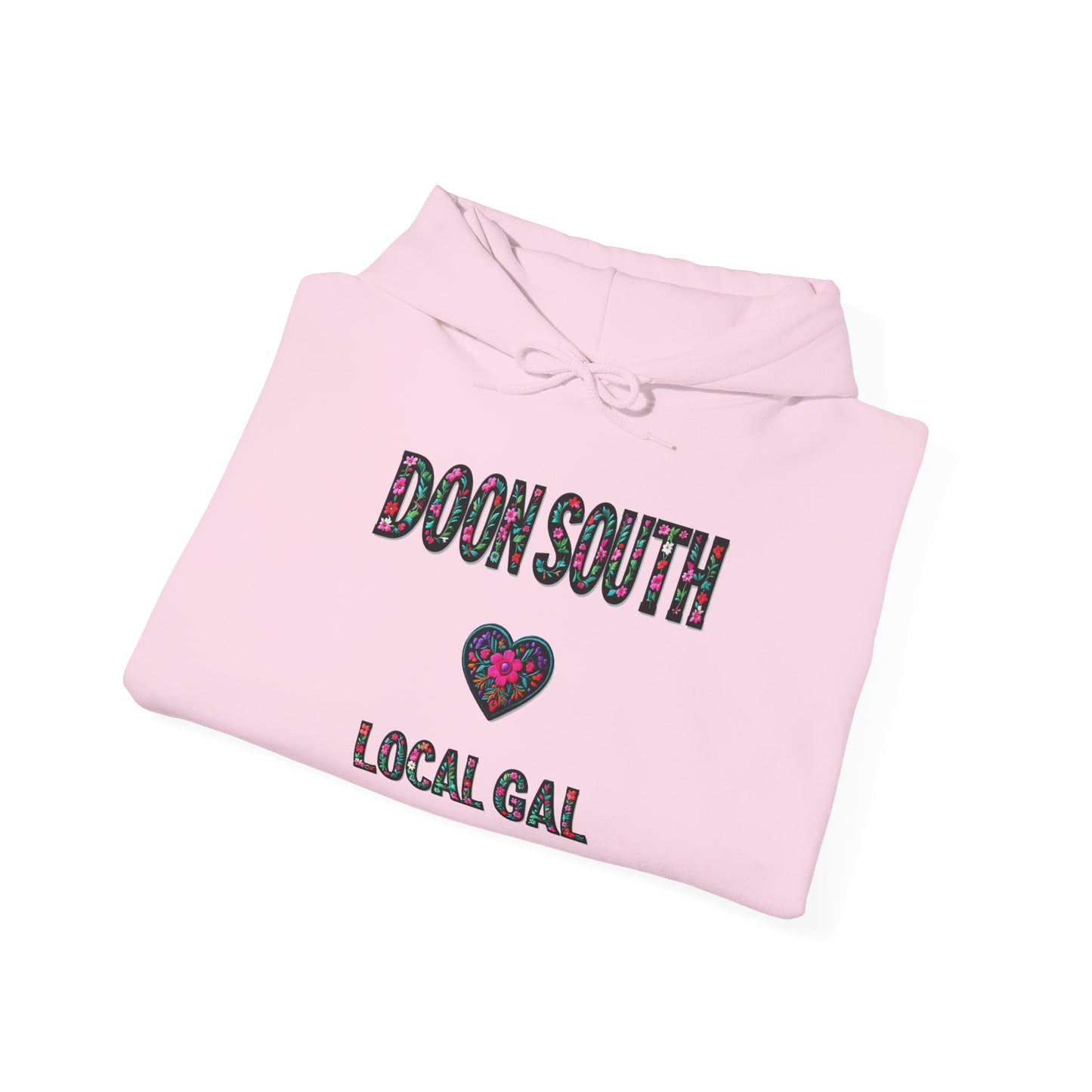 Doon South Local Gal Flower c03-n02-hs005, Hooded Sweatshirt - Unisex Heavy Blend™ Pullover, Casual Hoodie for Every Day, Gift for Friends, Support'n Locals -Local Pride Apparel Support Your Community