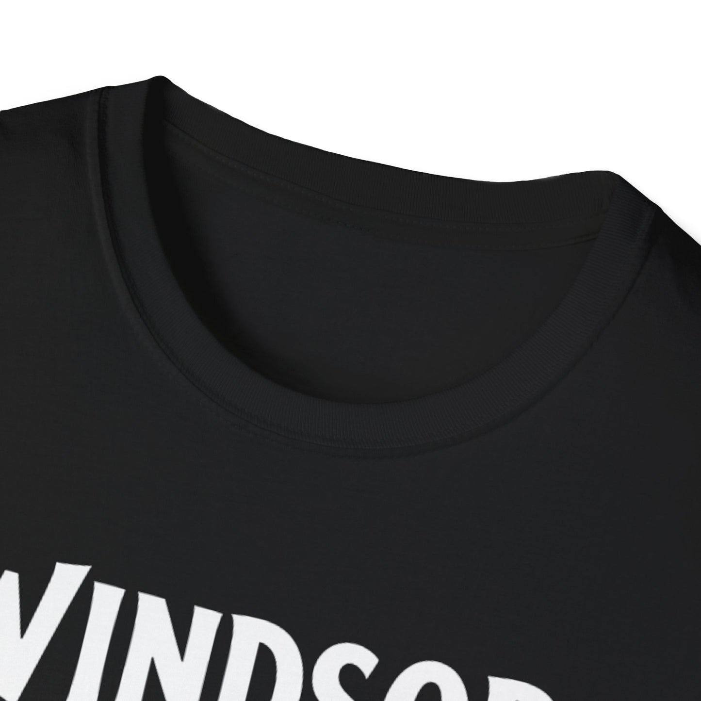 Windsor, Rep'n My Hood, Hardcore Local Cool Leaf T-Shirt, c01-n00-s007 Softstyle Graphic Tee, Unisex Casual Wear, Support'n Locals Merch, Gift for Community Lovers, Finkz