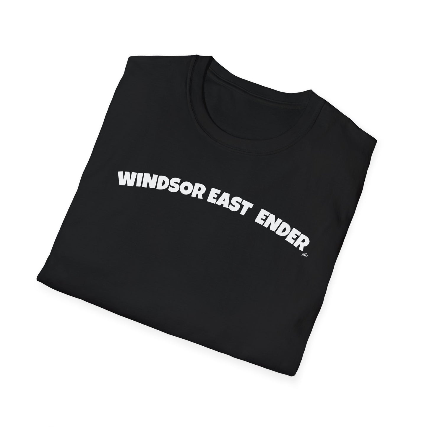 WINDSOR'S EAST ENDER T-Shirt, Softstyle Graphic Tee, Unisex Casual Wear, Support Local Merch, Gift for Community Lovers, Finkz Windsor