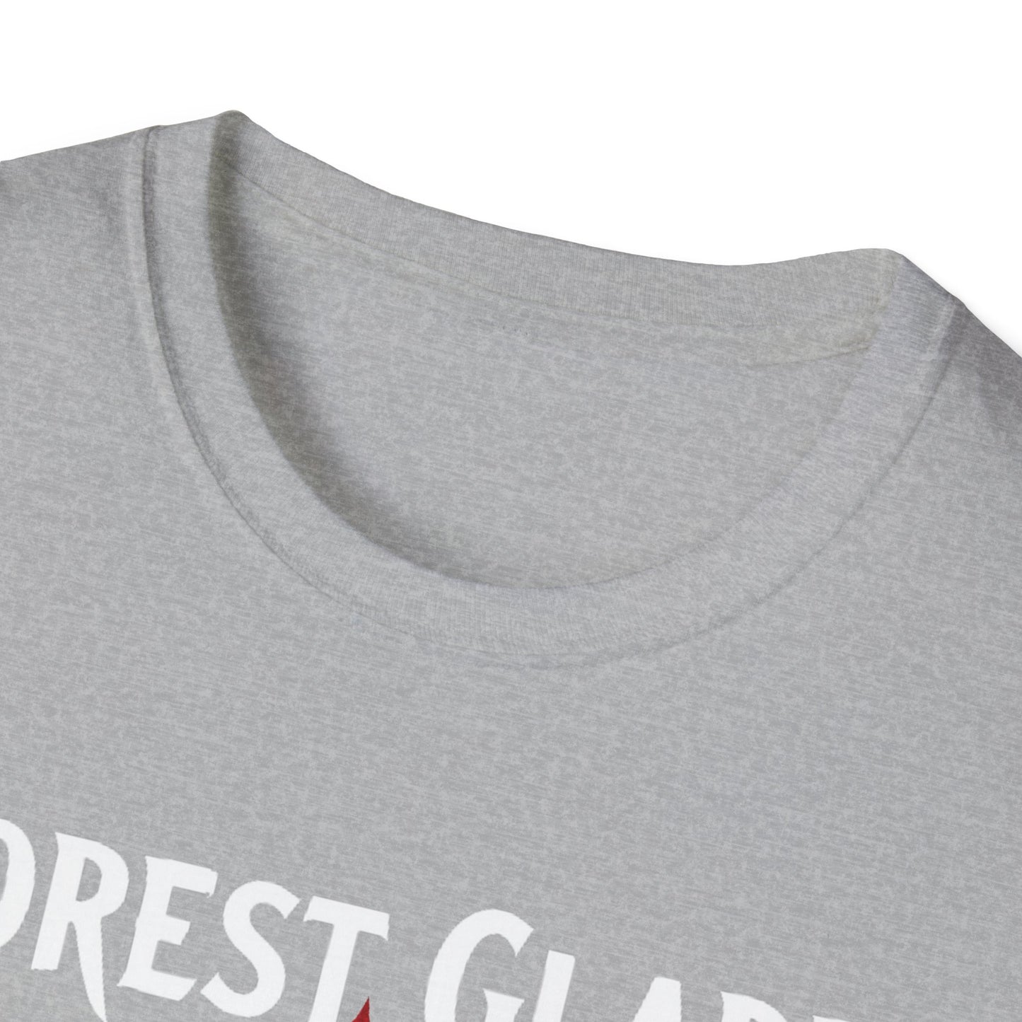Forest Glade Hardcore Local Red Leaf, We Support Our Own, 1 T-Shirt, Softstyle Graphic Tee, Unisex Casual Wear, Support Local Merch, Gift for Community Lovers