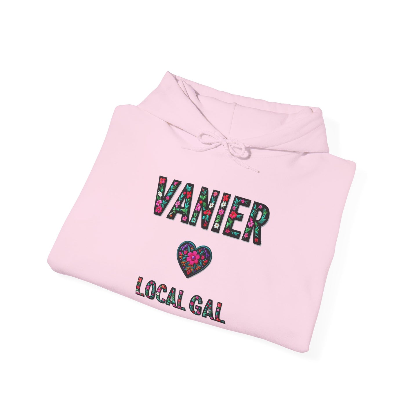 Vanier Local Gal Flower c03-n09-hs005, Hooded Sweatshirt - Unisex Heavy Blend™ Pullover, Casual Hoodie for Every Day, Gift for Friends, Support'n Locals -Local Pride Apparel Support Your Community