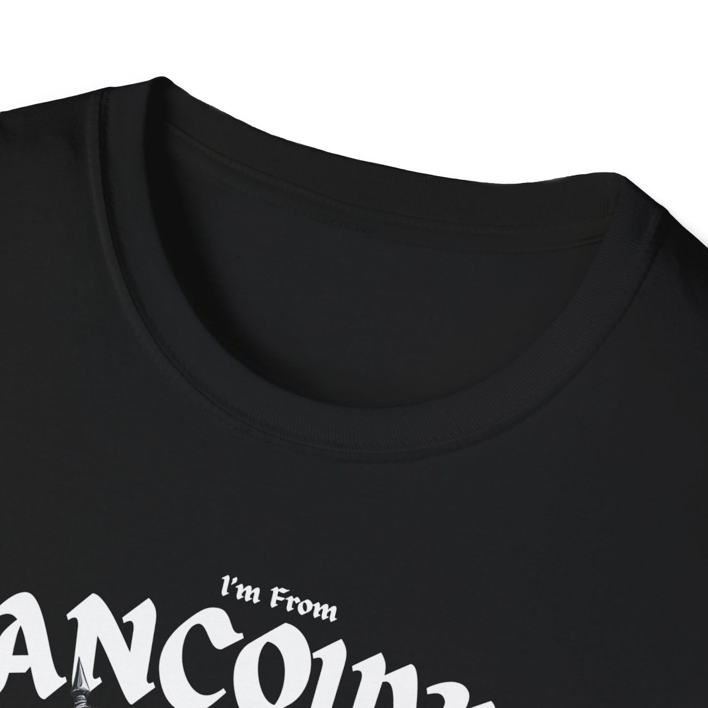 Vancouver Underestimate Guy T-Shirt, c13-n00-s002 Softstyle Graphic Tee, Unisex Casual Wear, Support'n Locals Merch, Gift for Community Lovers.