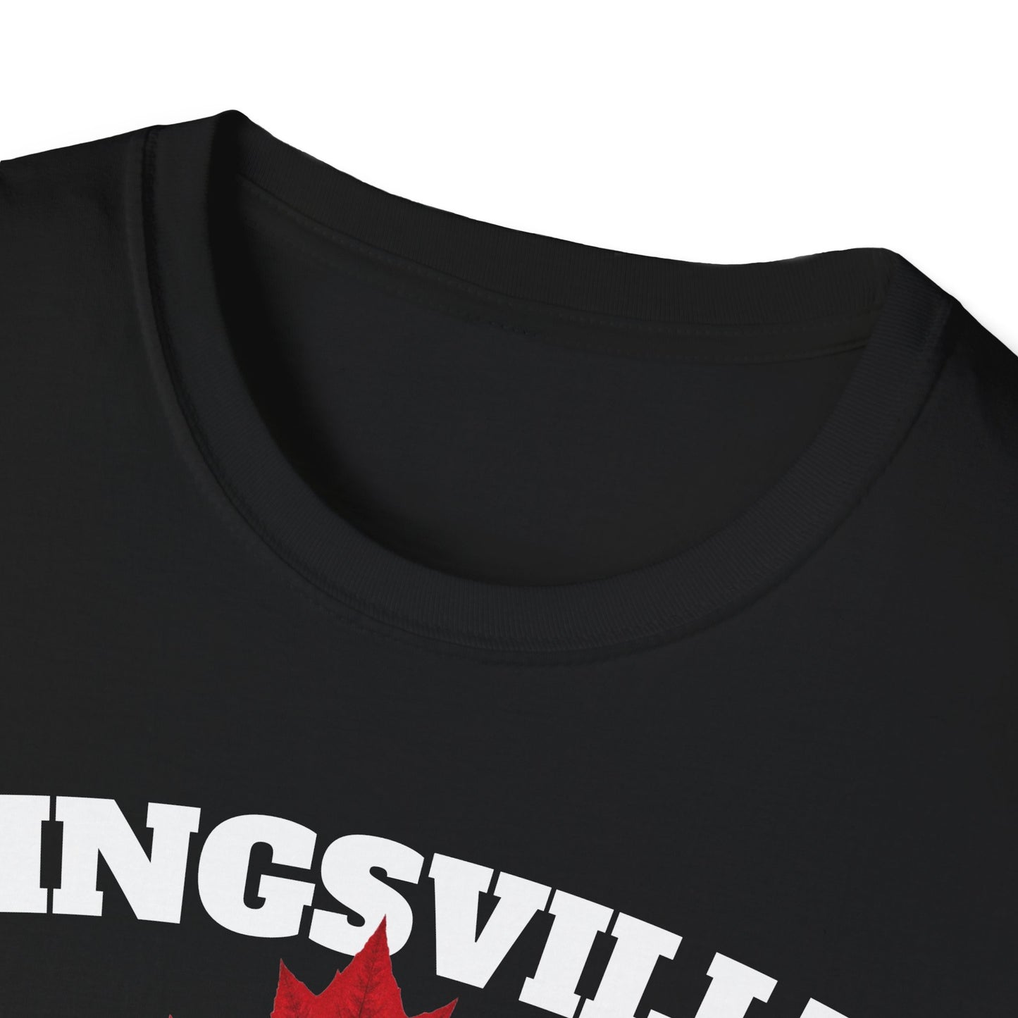 KINGSVILLE Local Gal Red Leaf T-Shirt, Softstyle Graphic Tee, Unisex Casual Wear, Support Local Merch, Gift for Community Lovers, Finkz Windsor