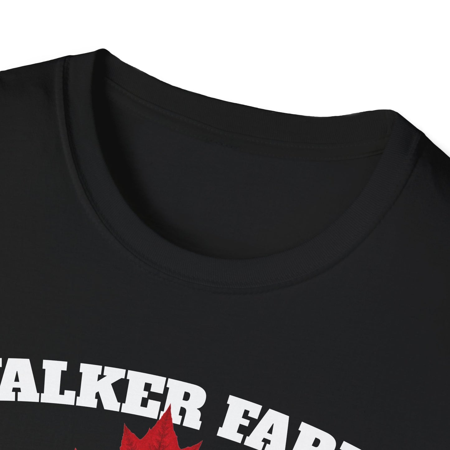 WALKER FARM Local Gal Red Leaf T-Shirt, Softstyle Graphic Tee, Unisex Casual Wear, Support Local Merch, Gift for Community Lovers, Finkz Windsor